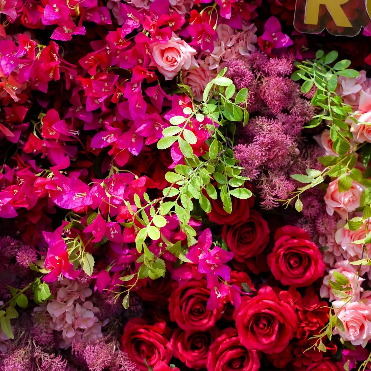 Deluxe 5D “Adela” flower wall cloth back