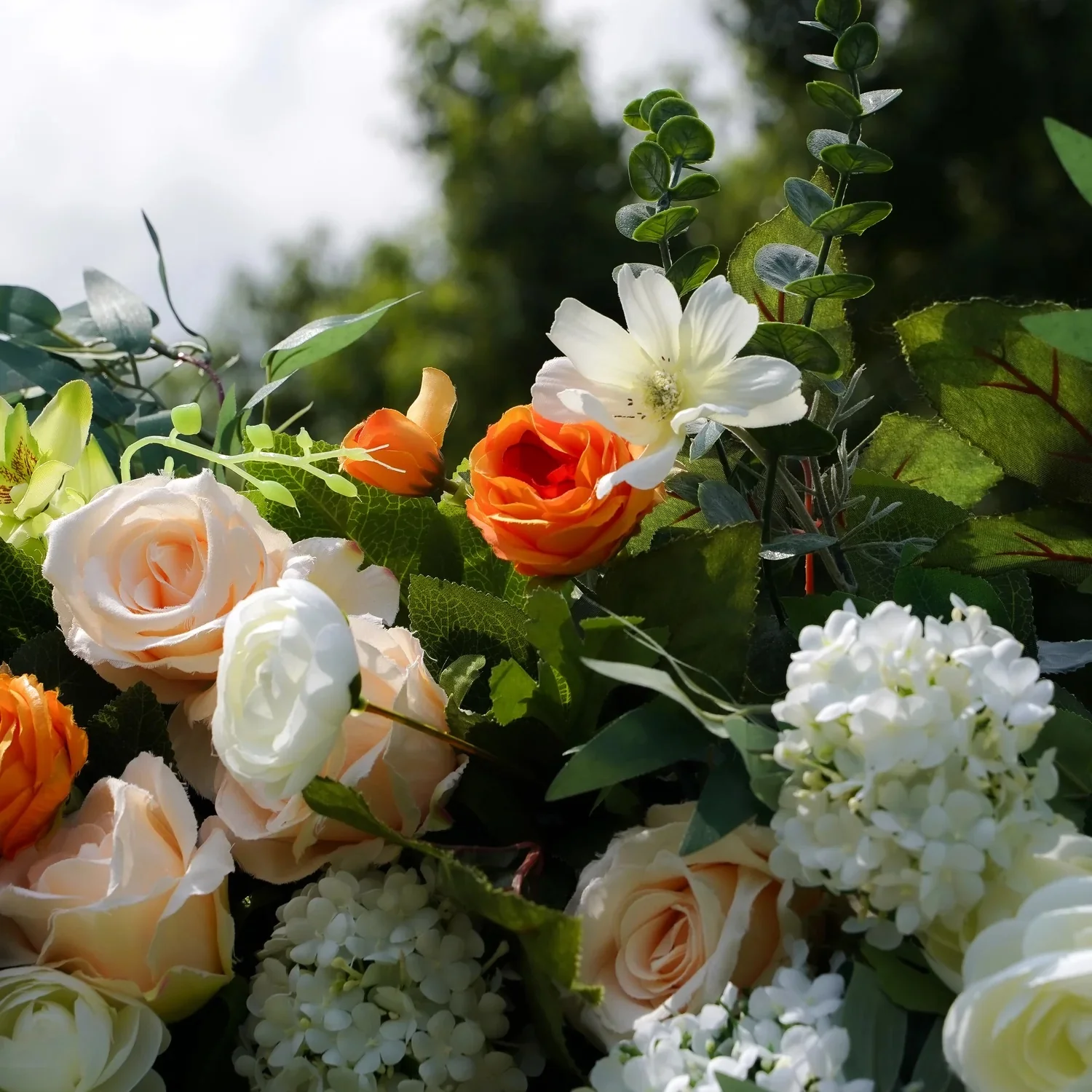 Deluxe 5D “Irina” flower wall cloth back