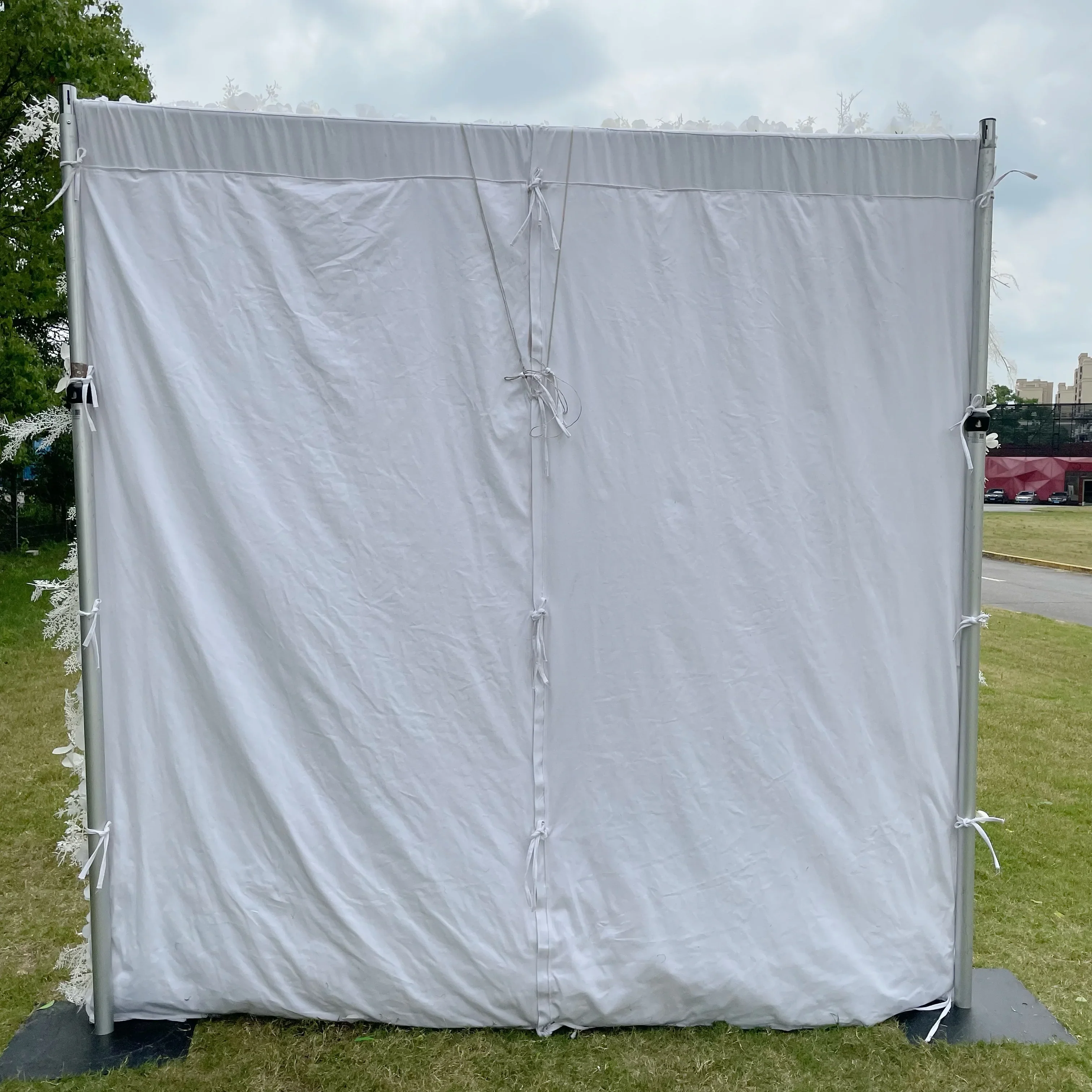 Deluxe 5D “Angelica” faux pampas flower wall cloth back