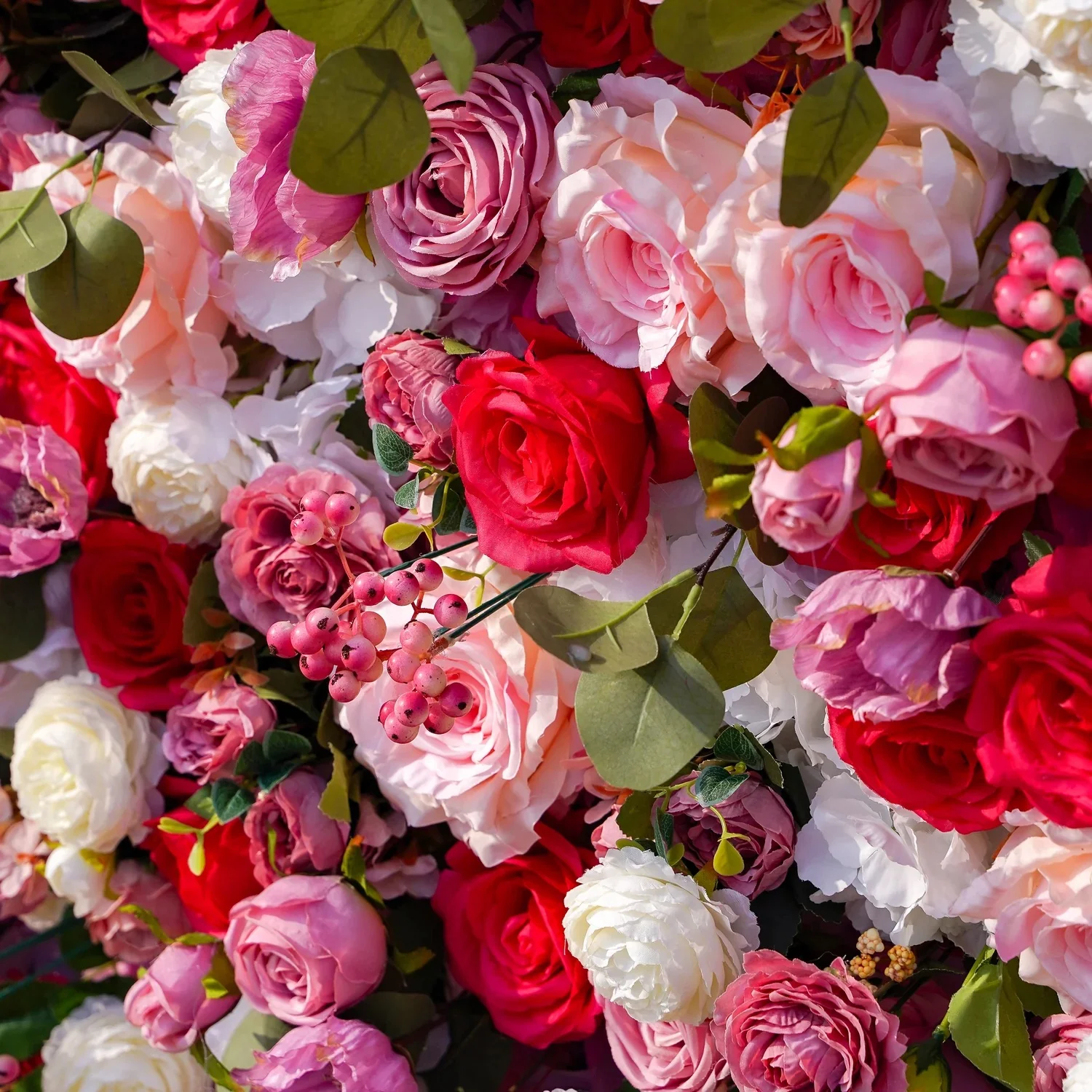 Deluxe 5D “Alisha” flower wall cloth back