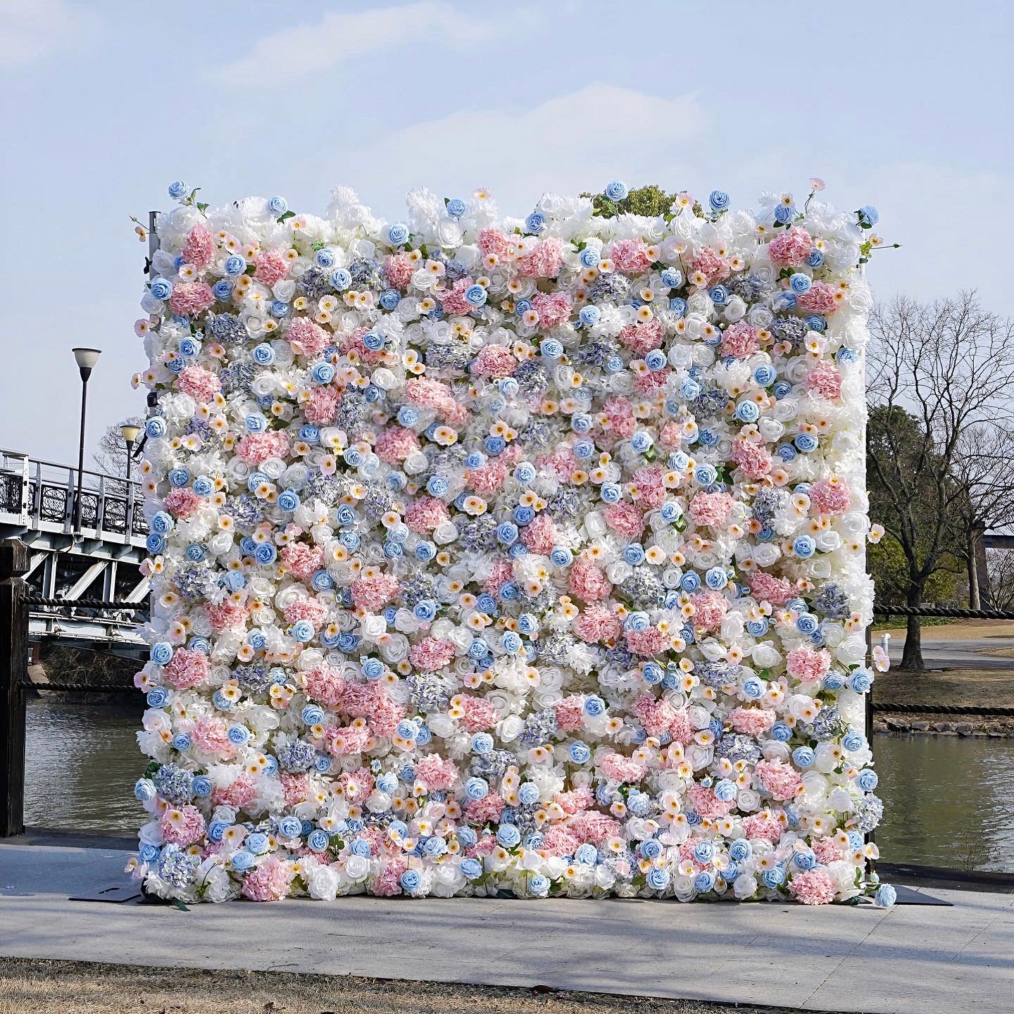 Premium 5D “Myla” flower wall cloth back