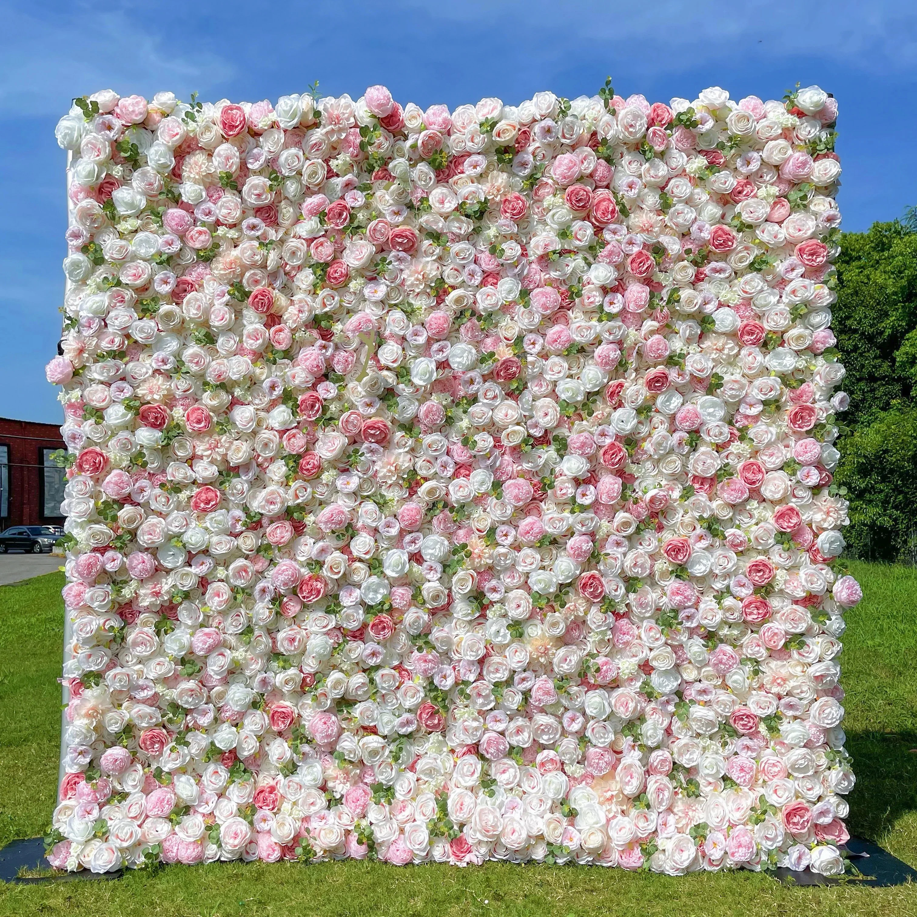 Deluxe 5D “Tabitha” flower wall cloth back