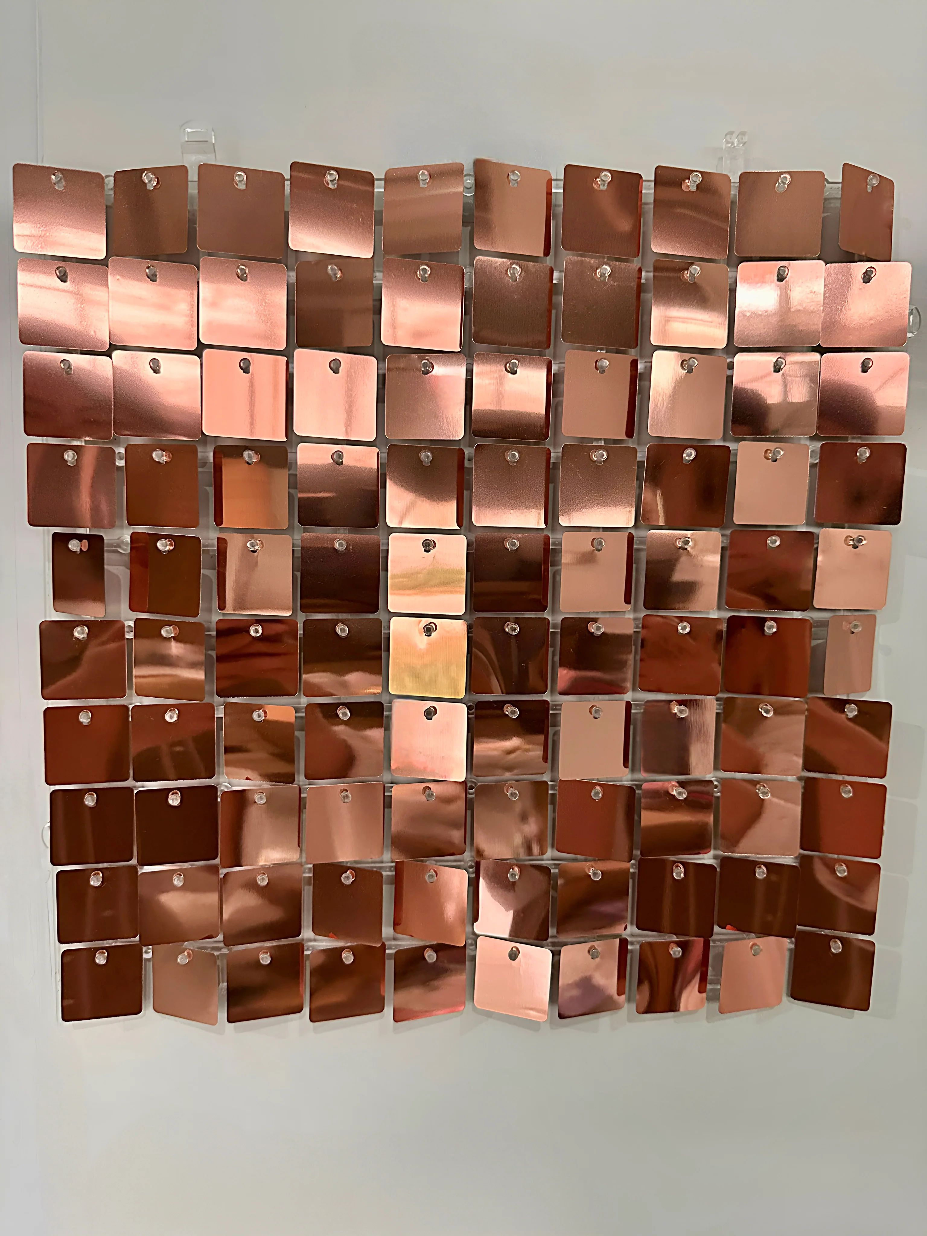New Bronze mirror sequin wall