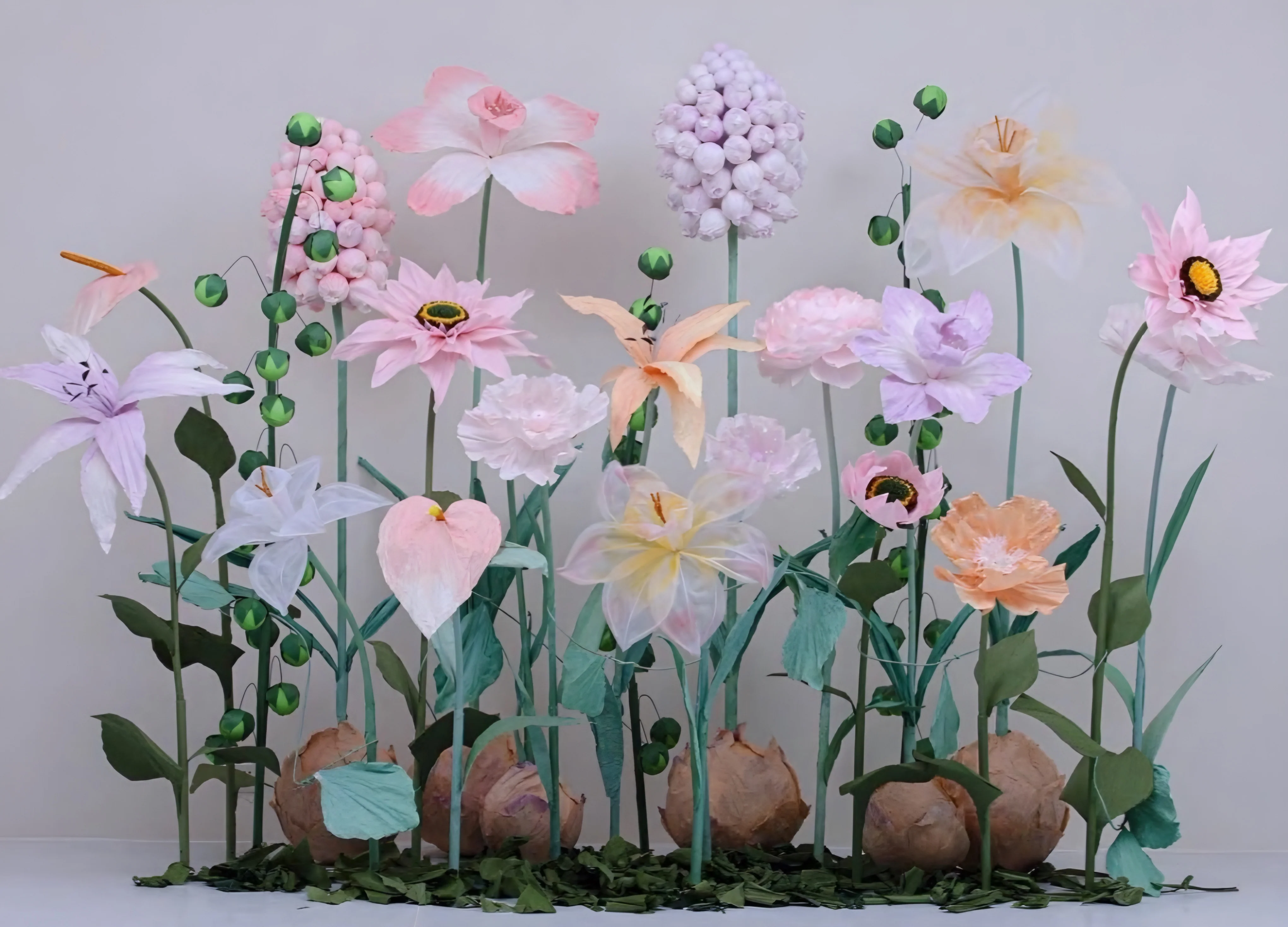 Whimsical flowers set or individual