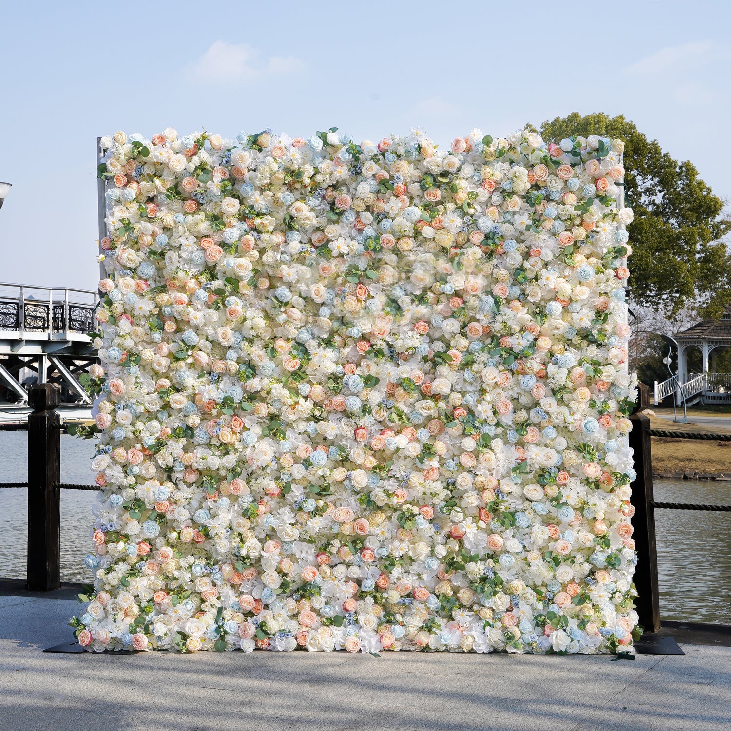 Deluxe 5D “Penny” flower wall cloth back