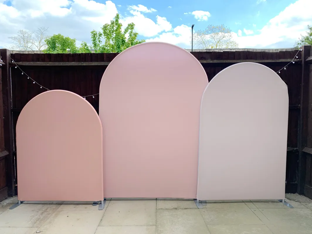 Pastel Tension fabric backdrop frame & covers