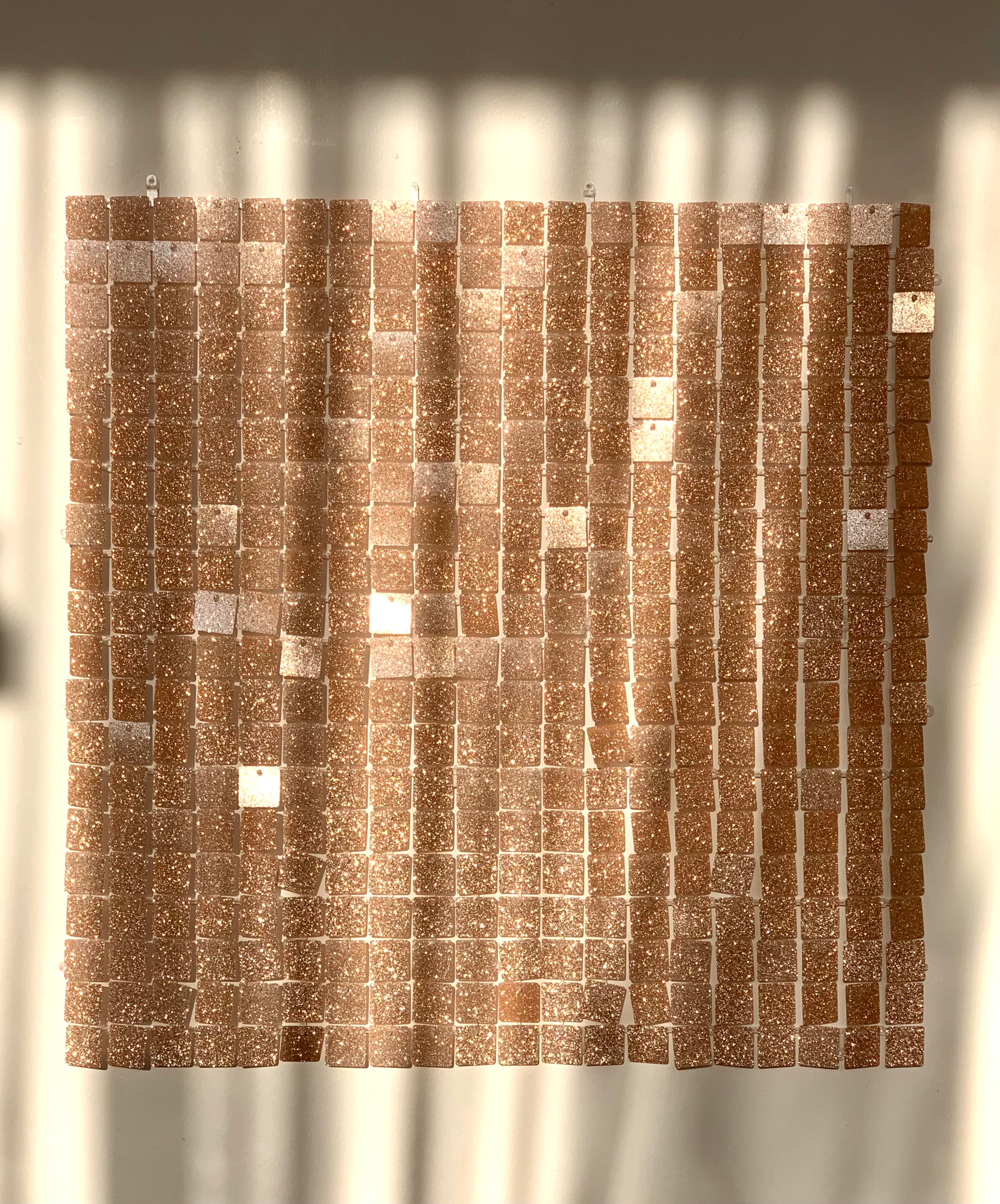 NEW glitter champagne gold sequin wall