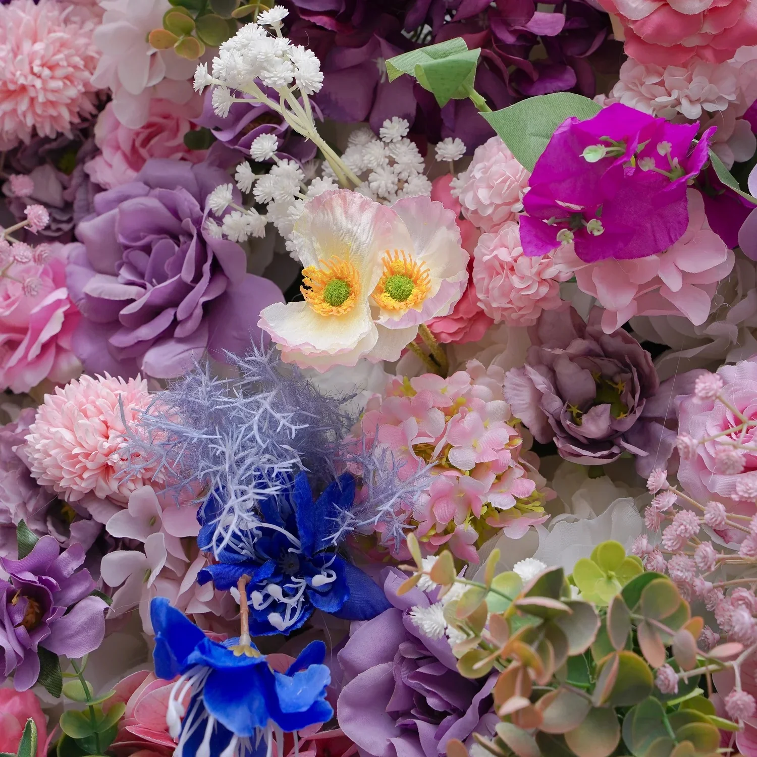 Deluxe 5D “Quinn” flower wall cloth back