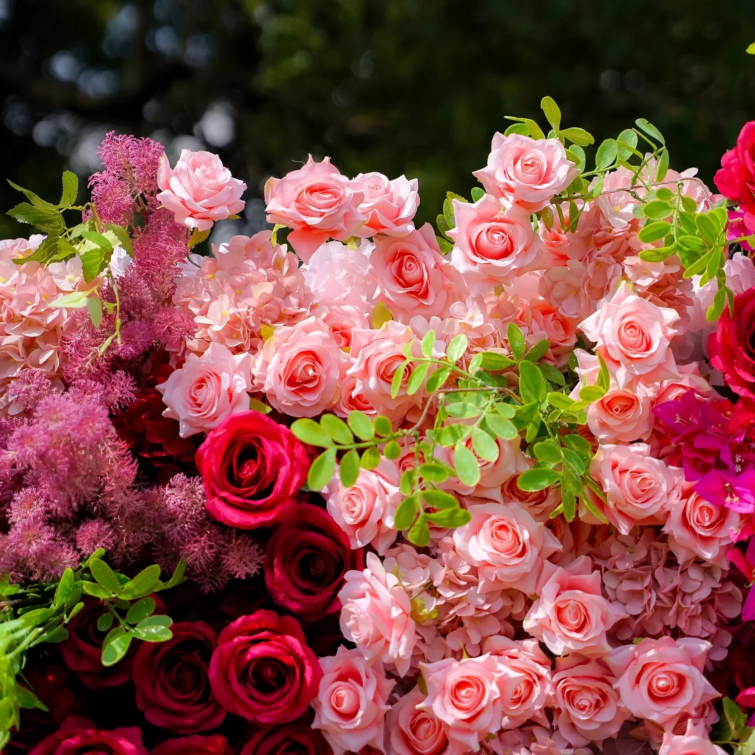 Deluxe 5D “Adela” flower wall cloth back