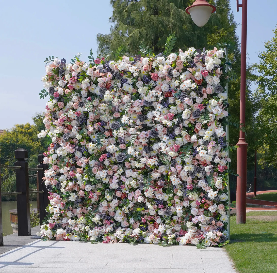 Deluxe 5D “Bella” flower wall cloth back