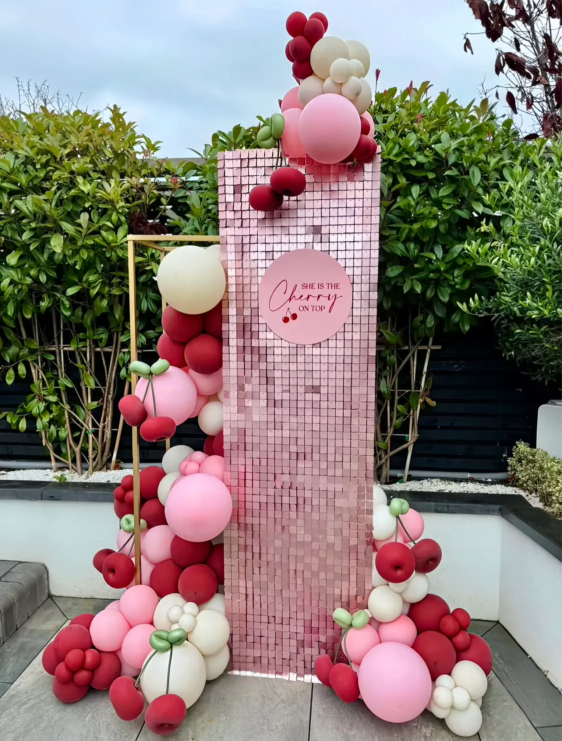 Mini sequin wall 180cm x 60cm  12 panels