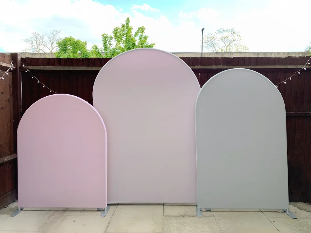 Pastel Tension fabric backdrop frame & covers