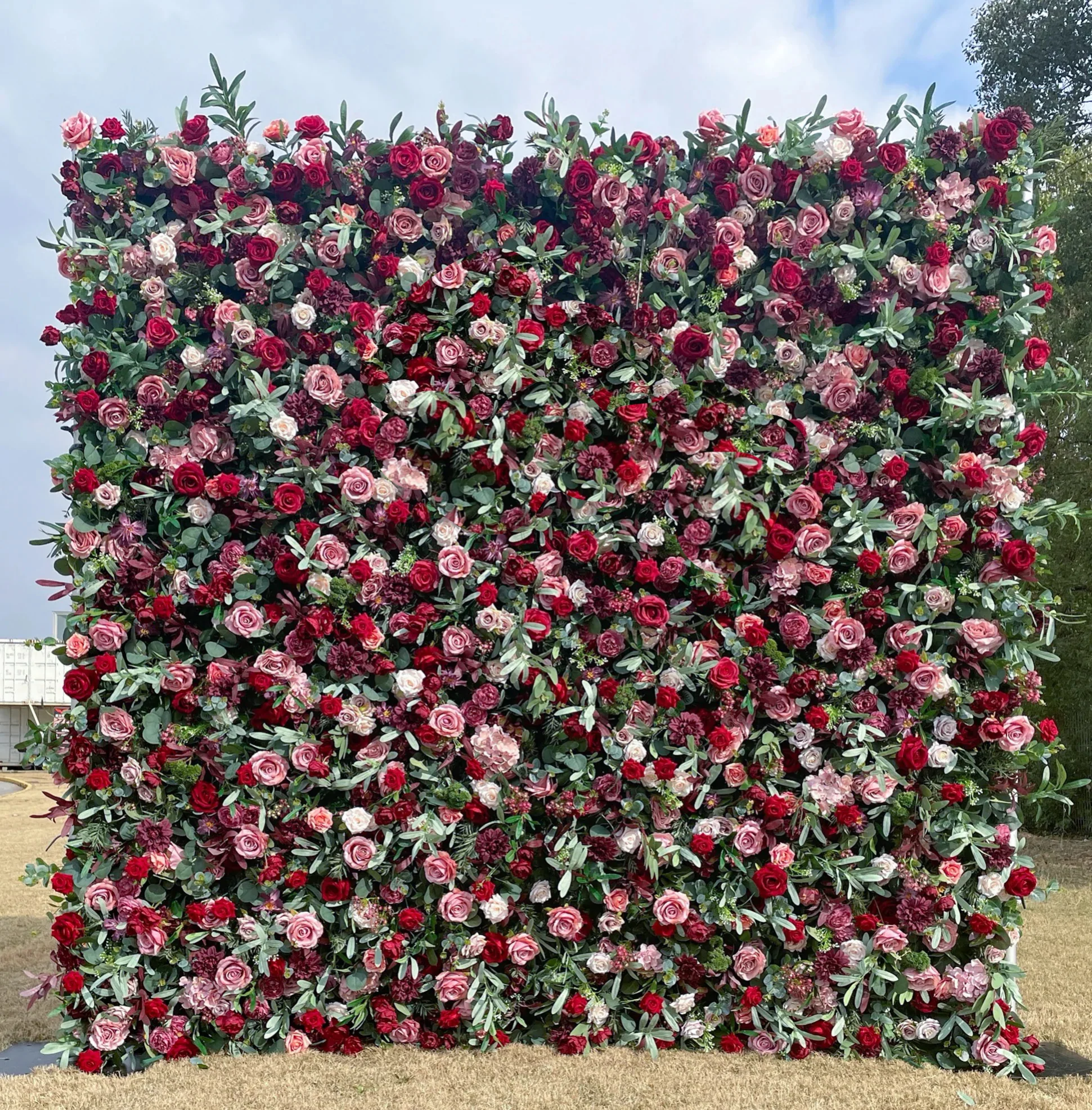 Deluxe 5D “Olivia” flower wall cloth back