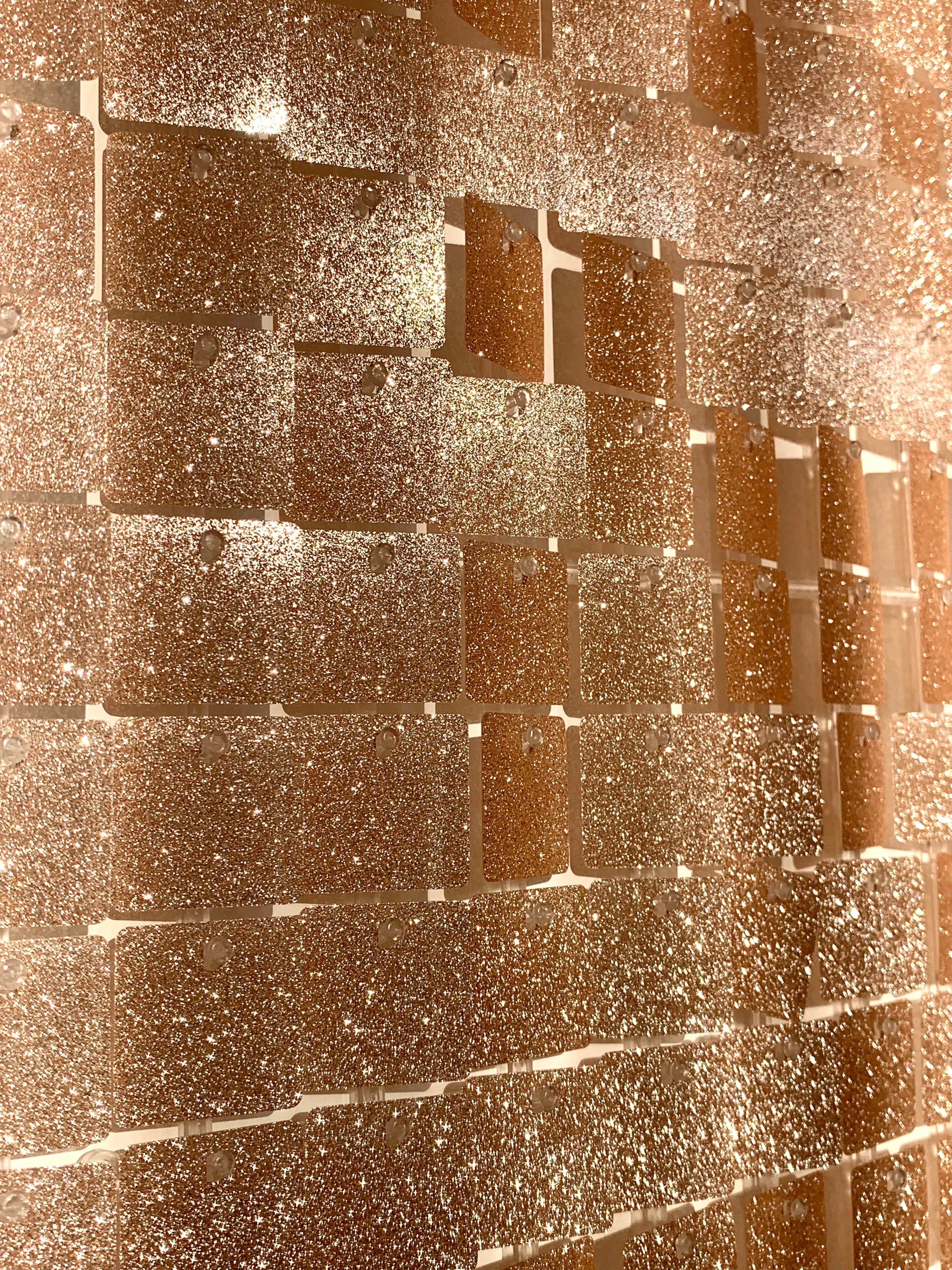 NEW glitter champagne gold sequin wall