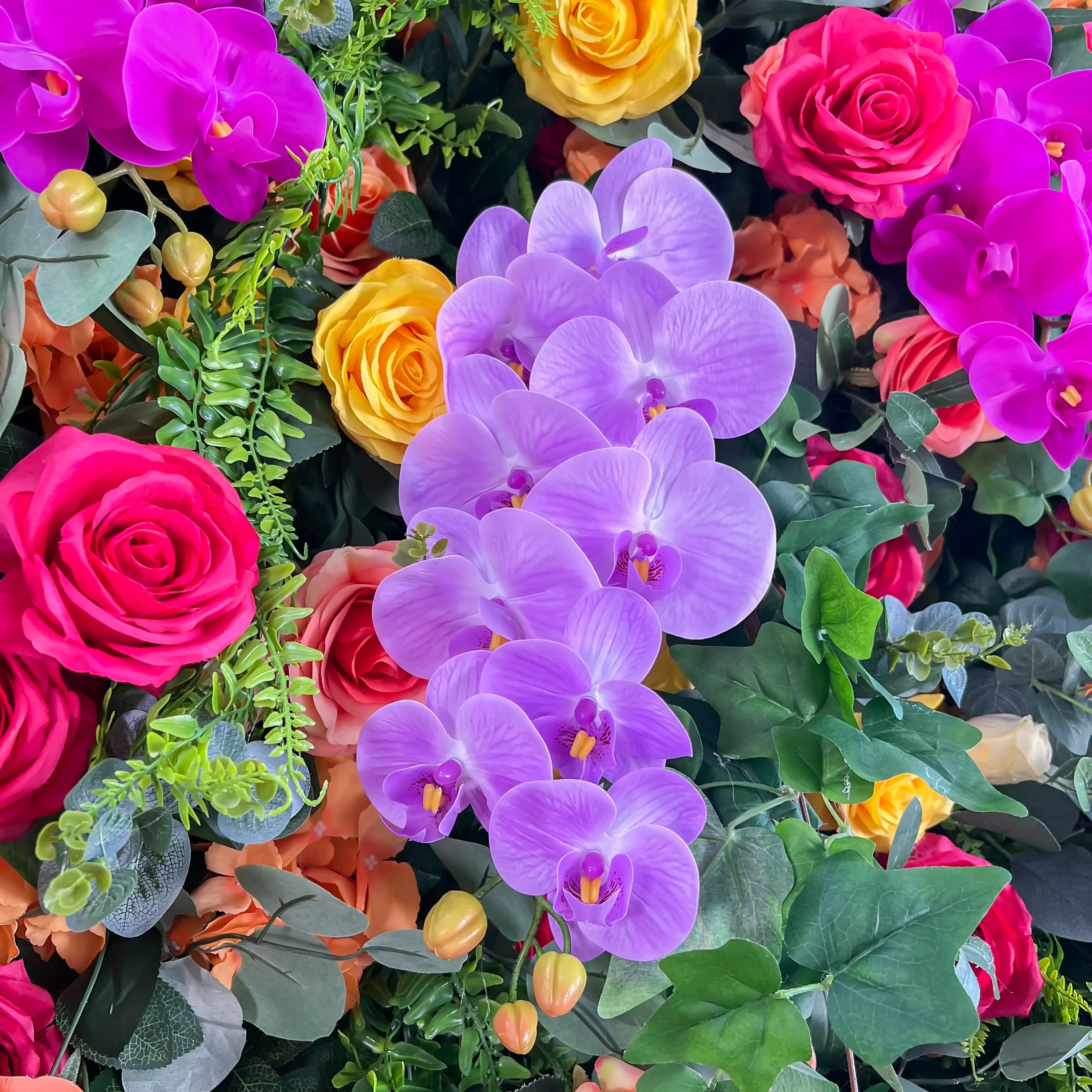 Deluxe 5D “Penelope” flower wall cloth back