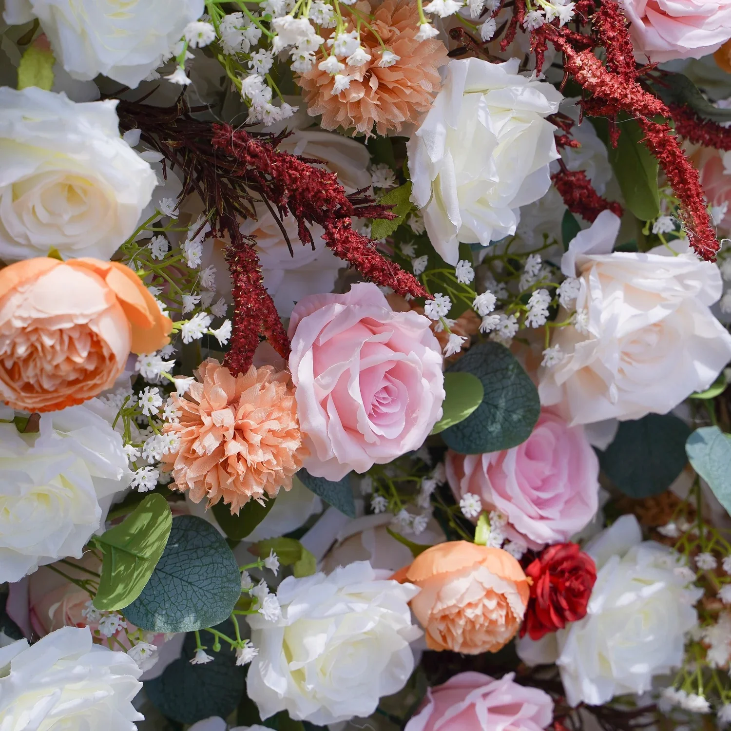 Deluxe 5D “Mila” flower wall cloth back