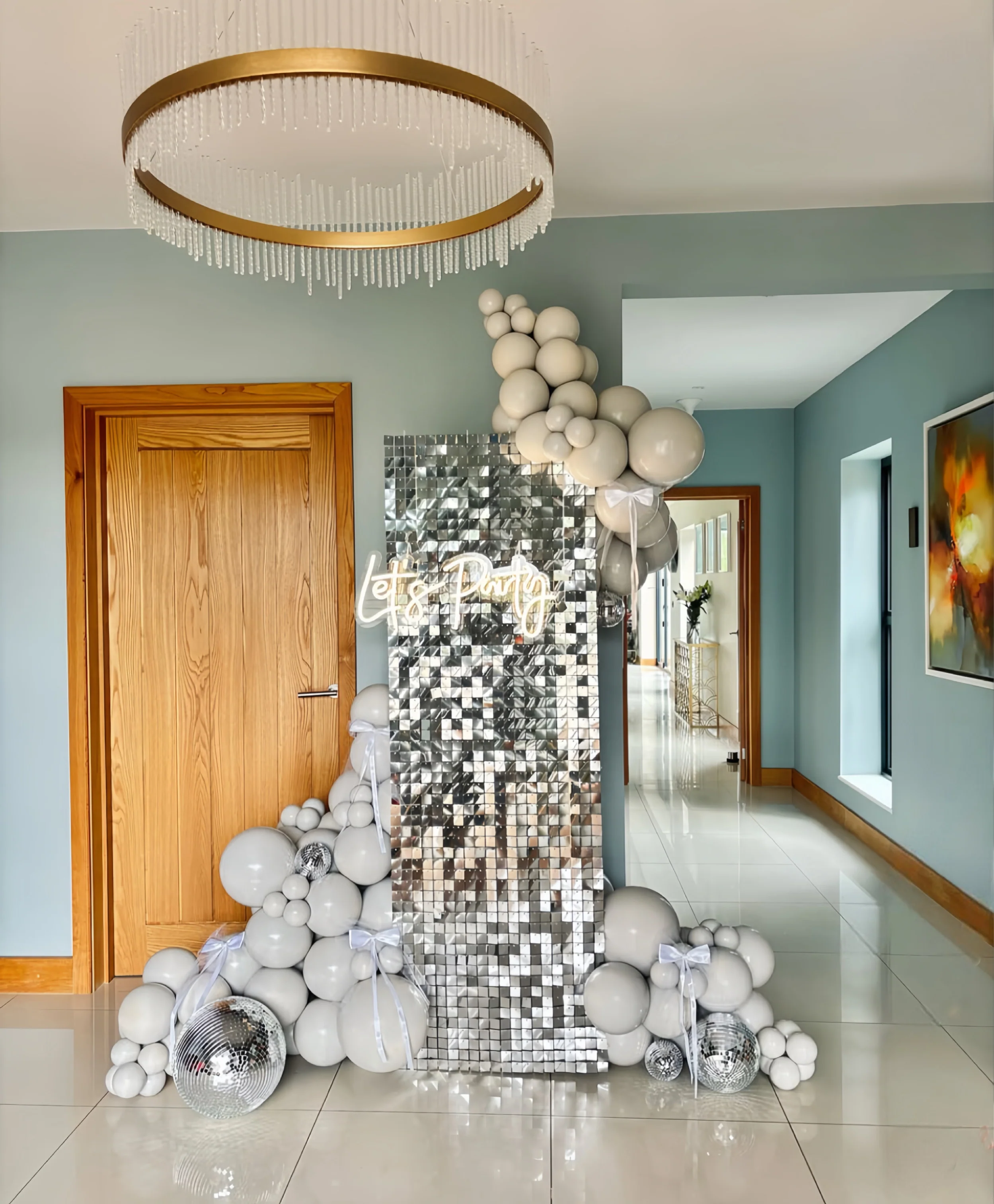 Mini sequin wall 180cm x 60cm  12 panels