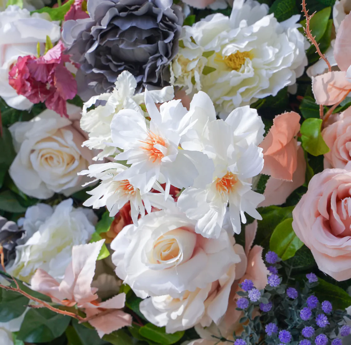 Deluxe 5D “Bella” flower wall cloth back