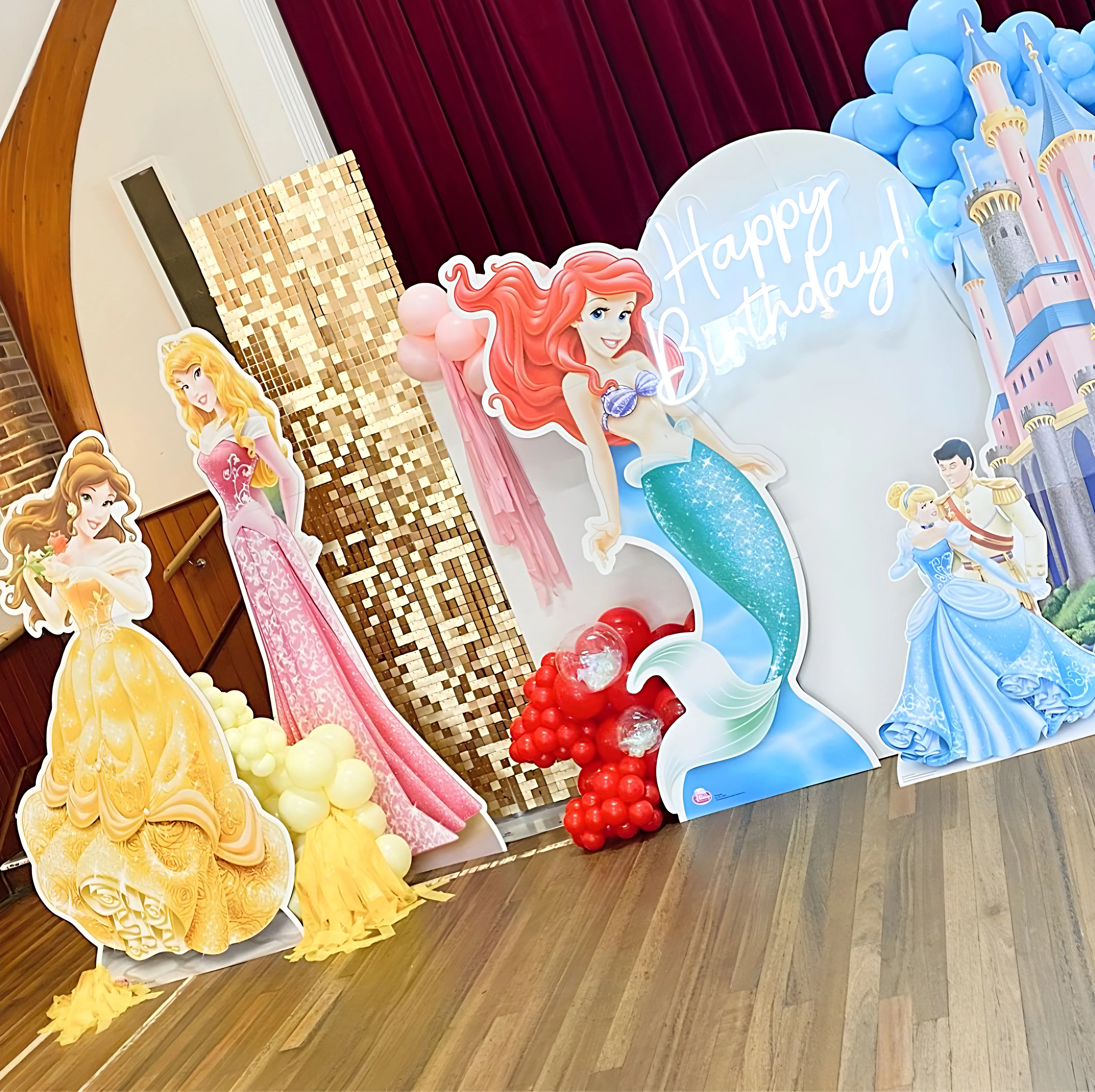 Mini sequin wall 2 x 210cm x 60cm 28 panels (2 x 14 panels)