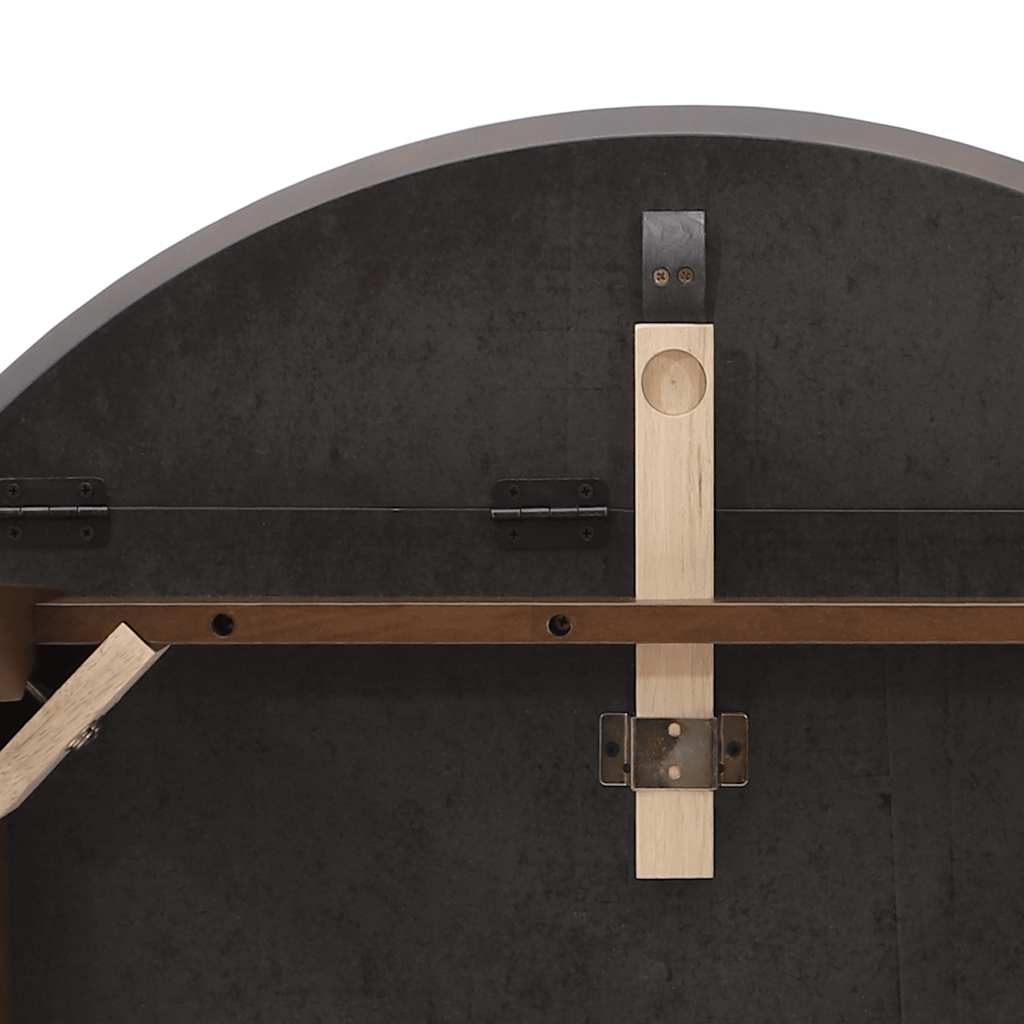 Hnědý jídelní stůl z masivního dřeva Hevea