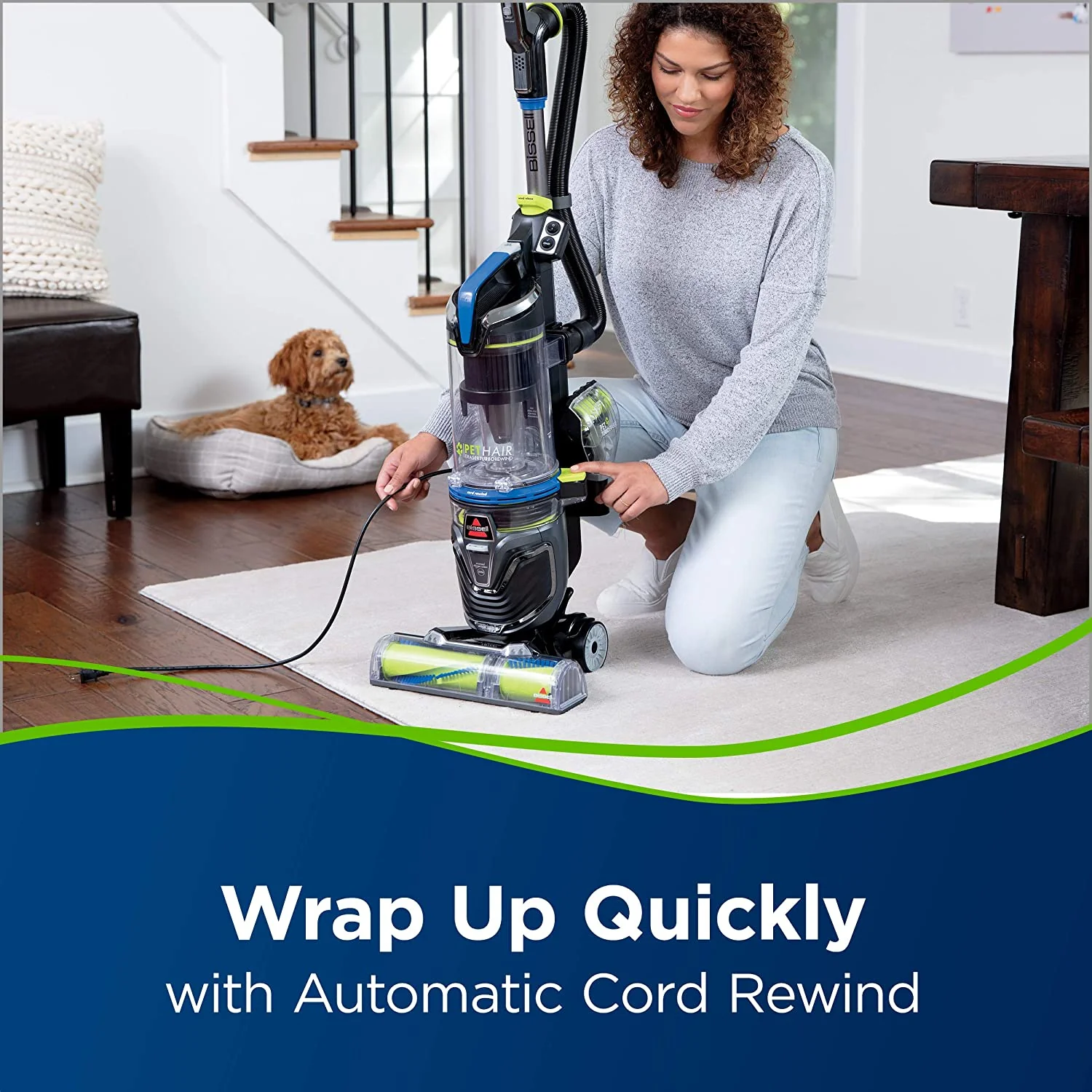 Guma na zvířecí chlupy BISSELL 27909 Aspirapolvere Turbo Rewind