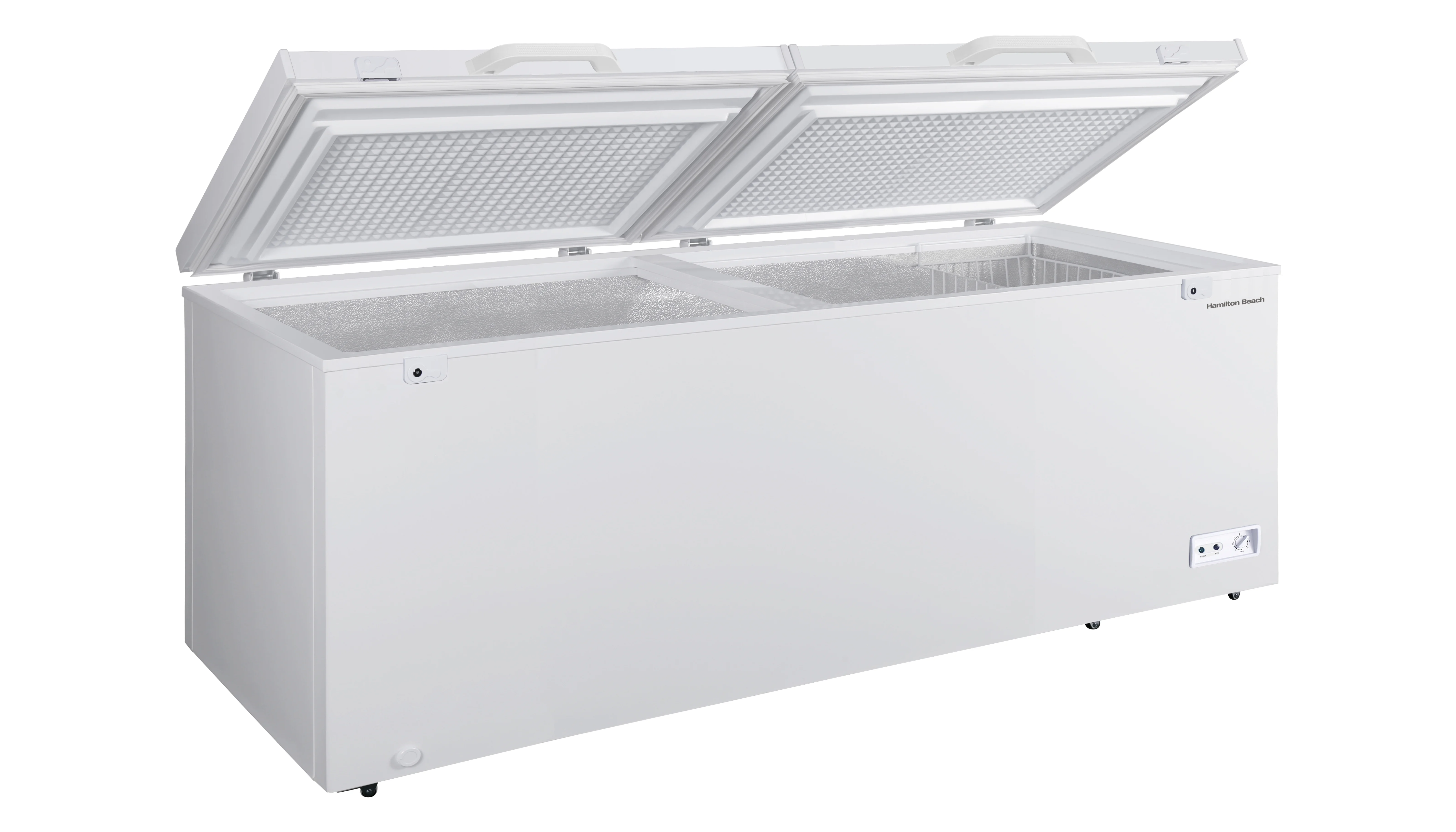 Mrazicí box Hamilton Beach 2025 o objemu 21 krychlových stop, dvojité dveře, HZ9212, bílá