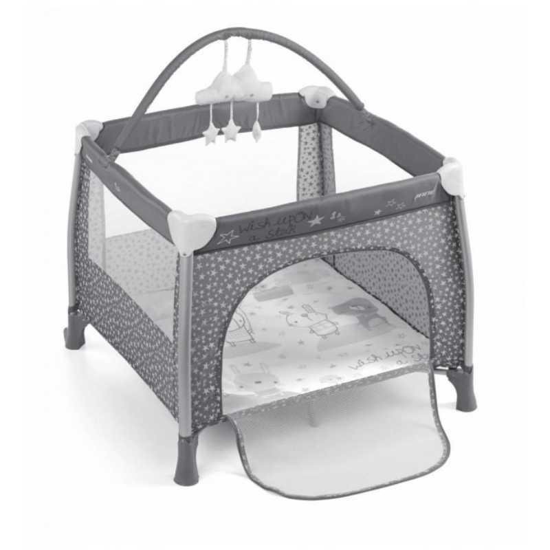 Cestovní postýlka Jane Travel Fun Star 6845 T01 – Ideální od 0 do 36 měsíců, s kolečky a bočním okénkem