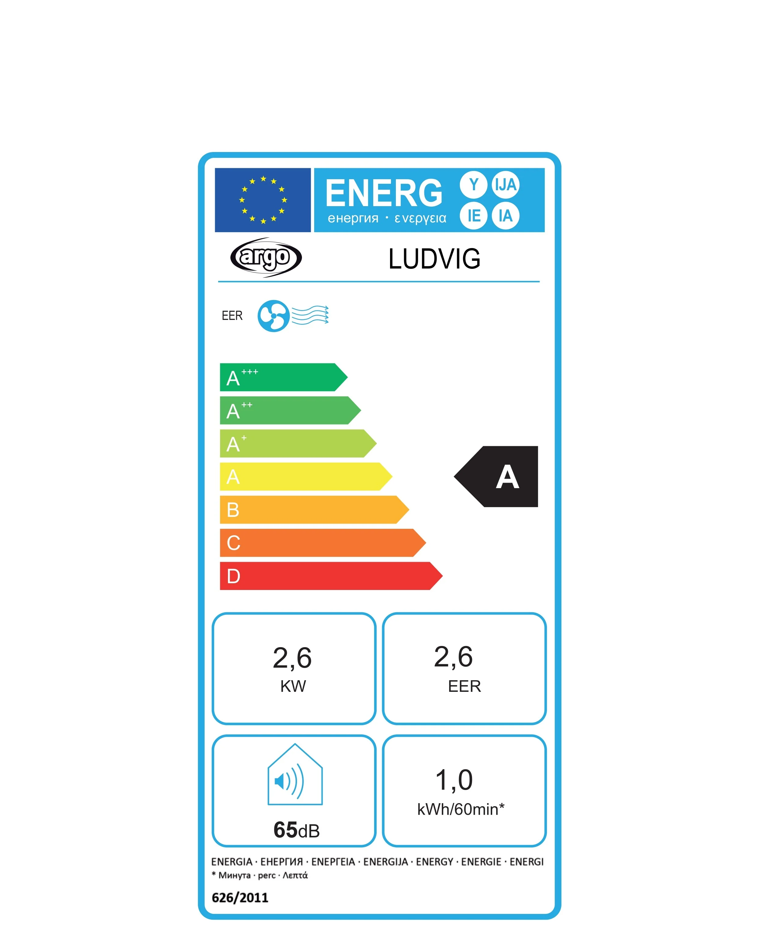 Přenosná klimatizace Argo Ludvig 10 000 BTU/h