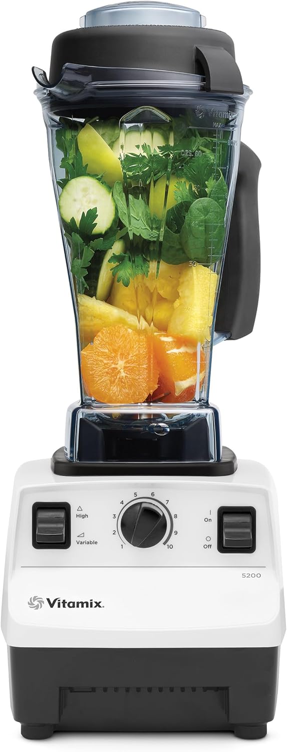 Mixér Vitamix 5200, profesionální třída, nádoba o objemu 64 oz, samočisticí, černá