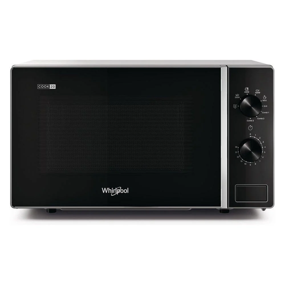 Mikrovlnná trouba Whirlpool MWP 103 SB 20 litrů, 700 W (V 26,2 x Š 45,2 x H 37,8), černo-stříbrný gril