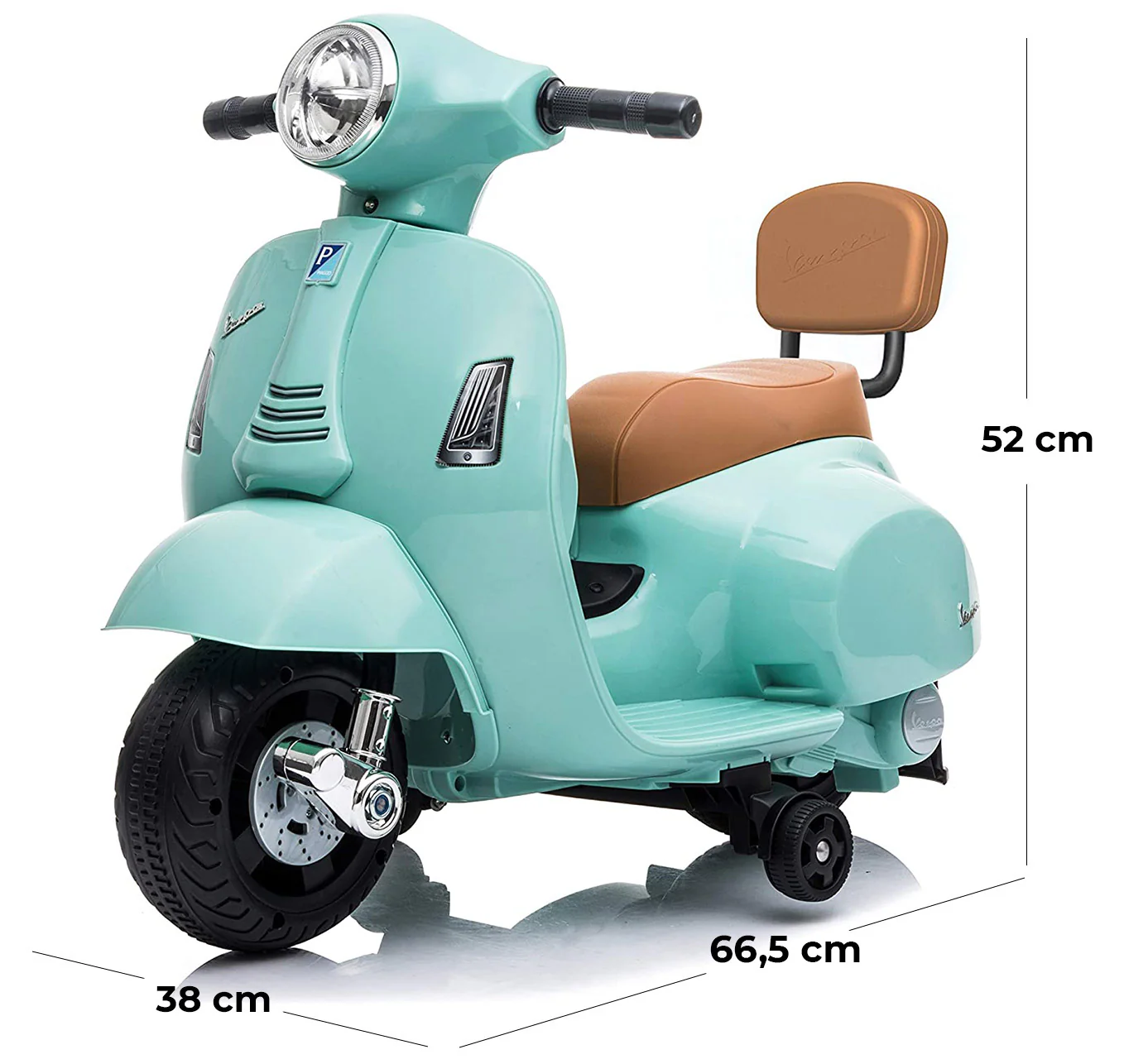 Piaggio Mini Vespa GTS Elektrická 6V Dětská zelená