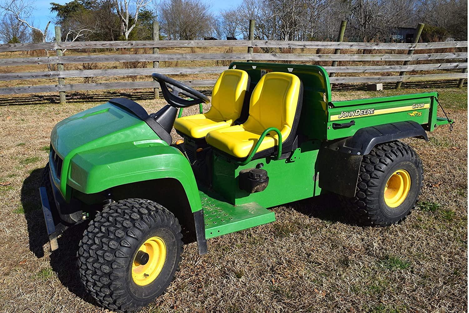 SEDADLA TRAC (2místná) Žluté sedadlo pro John Deere Gator CS TS TX 4X2 AM133476 – Sedadla s vysokým opěradlem (dodání ve stejný den)