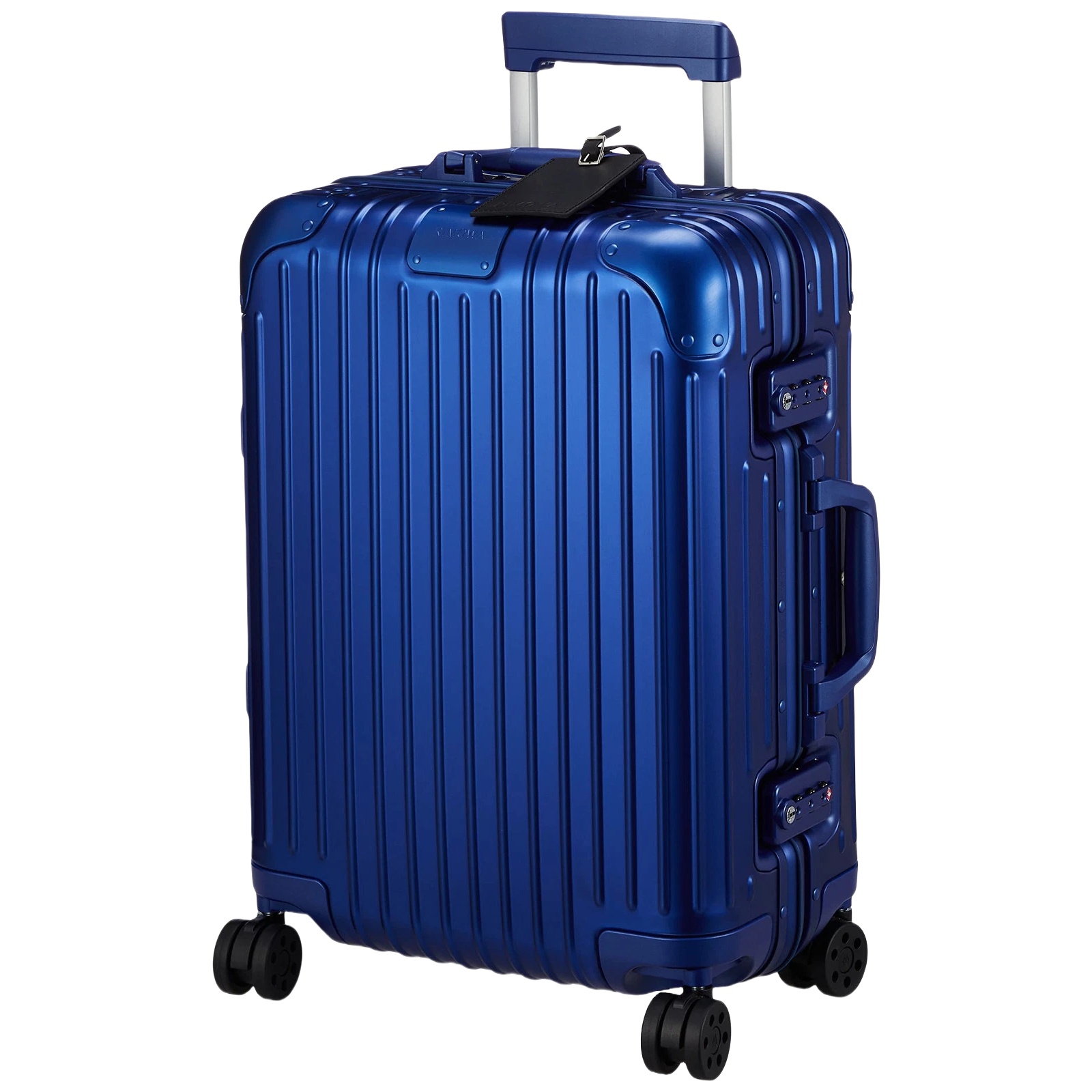 Originální cestovní kufr RIMOWA 35L – tmavě modrá, na 2–3 dny, hloubka 23 cm