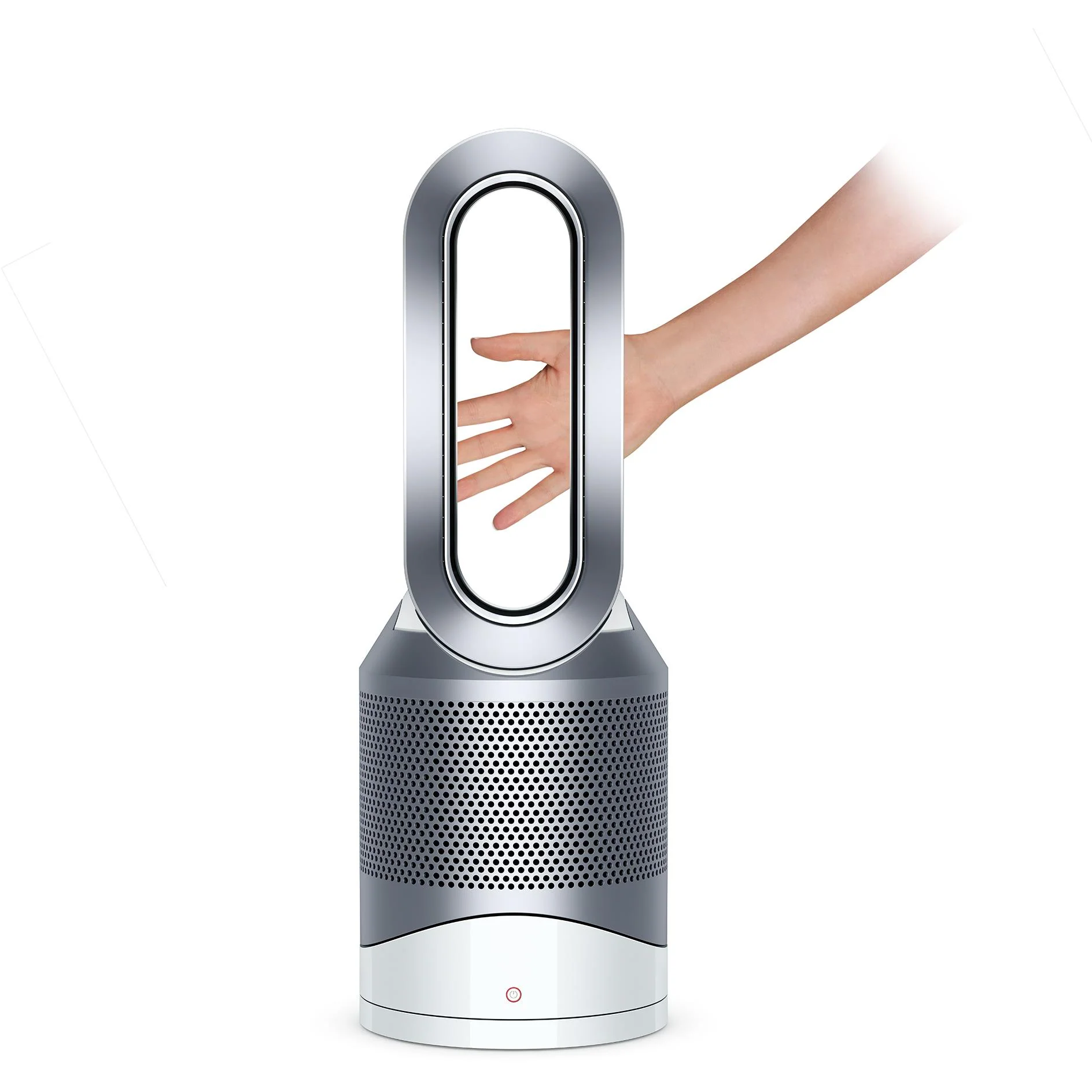 Dyson Pure Hot+Cool ventilátorový čistič s topným tělesem – bílý/stříbrný