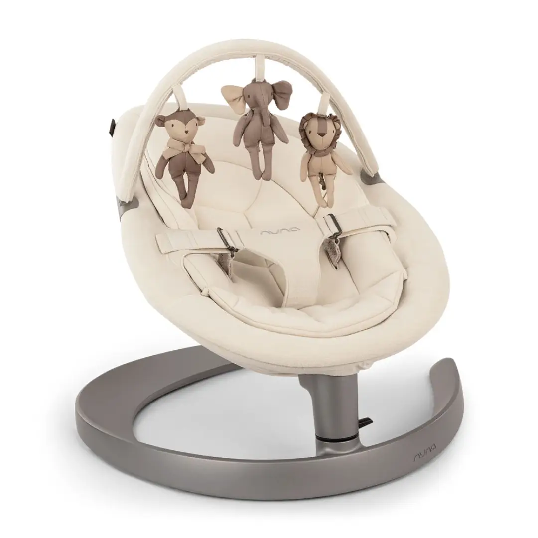 2025 Nuna LEAF Grow – Houpací křeslo bez motoru, které roste s vaším dítětem (až do 60 kg) – Součástí je organické čalounění a nastavitelný sklon