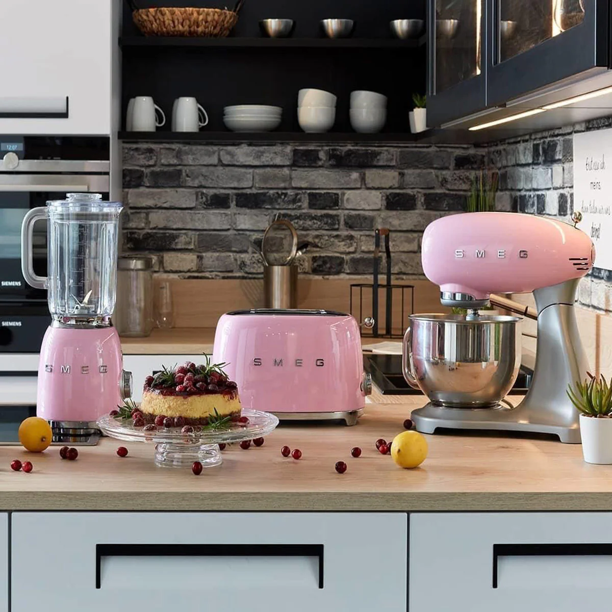 Smeg toustovač na 2 plátky, růžový, styl 50. let, TSF01PKEU