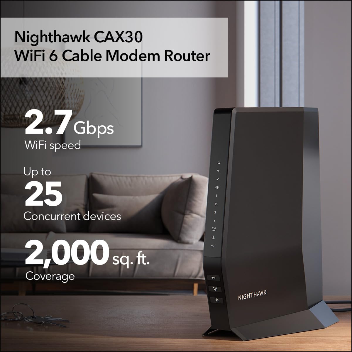 Kombinovaný modem a router Nighthawk CAX30 DOCSIS 3.1