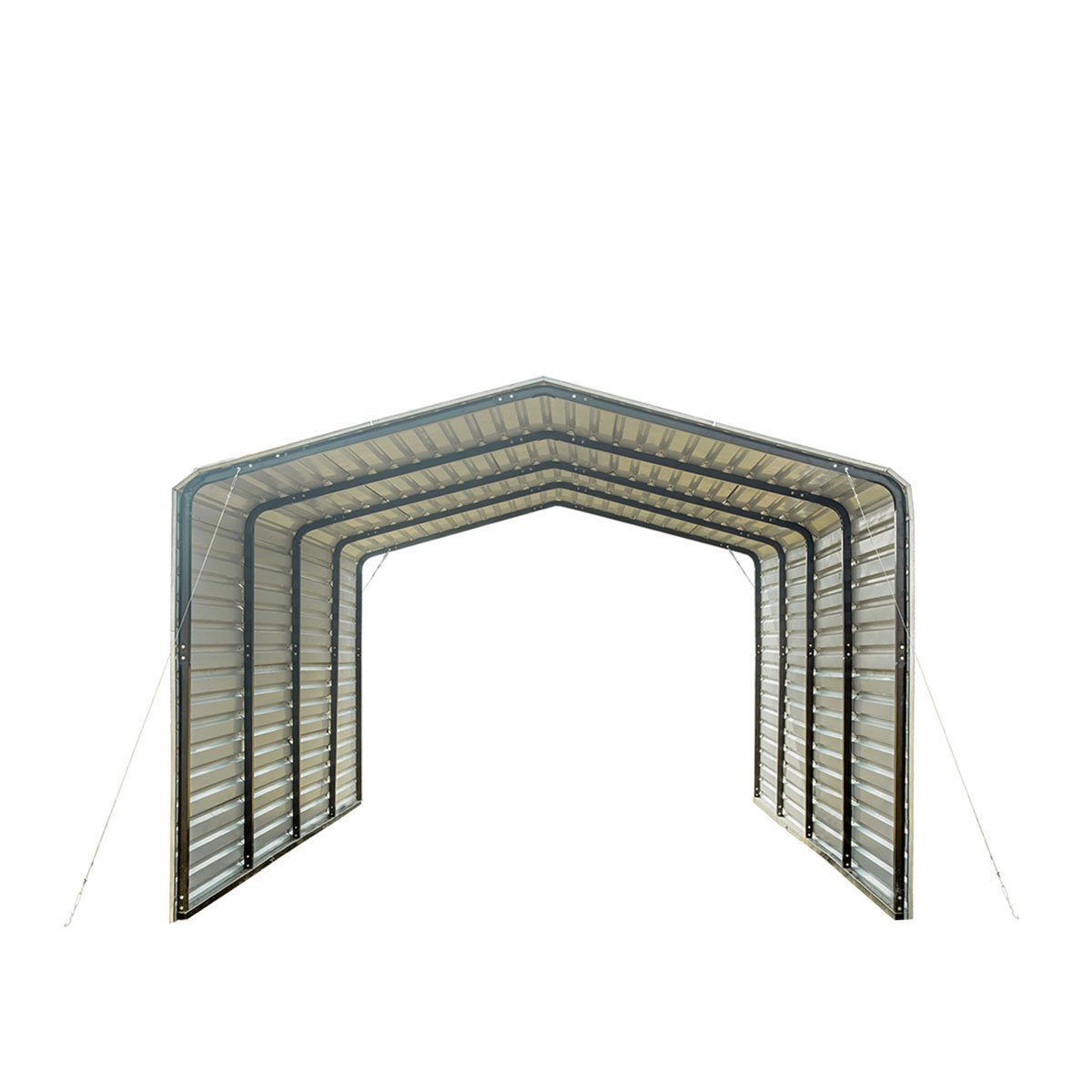 2025 TMG-CP1220F Celokovový přístřešek pro auto o rozměrech 12' x 20' s uzavřenými boky