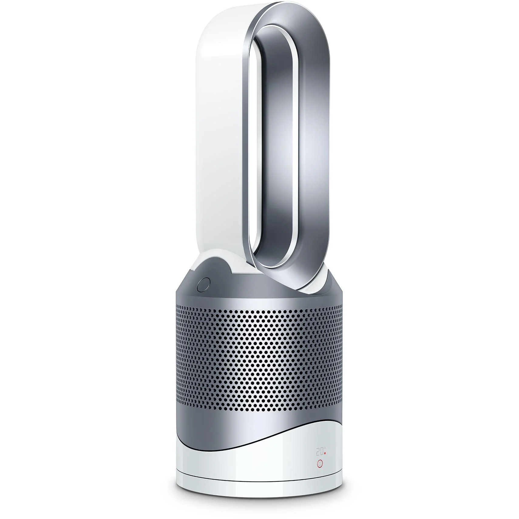 Dyson Pure Hot+Cool ventilátorový čistič s topným tělesem – bílý/stříbrný