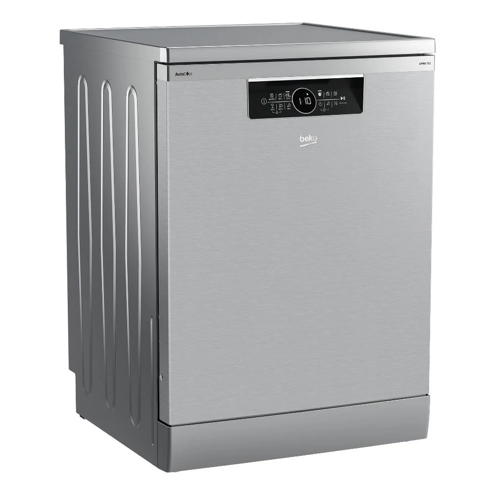 Beko BDFN36640XA Beyond, volně stojící myčka nádobí třídy C, 16 sad nádobí (V85xŠ59,8xH60), perleťová nerezová ocel, hygienická intense funkce GlassShield