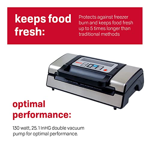 Vakuová balička Nesco Deluxe Food VS-12, 130 wattů, sáčky a víko s víkem