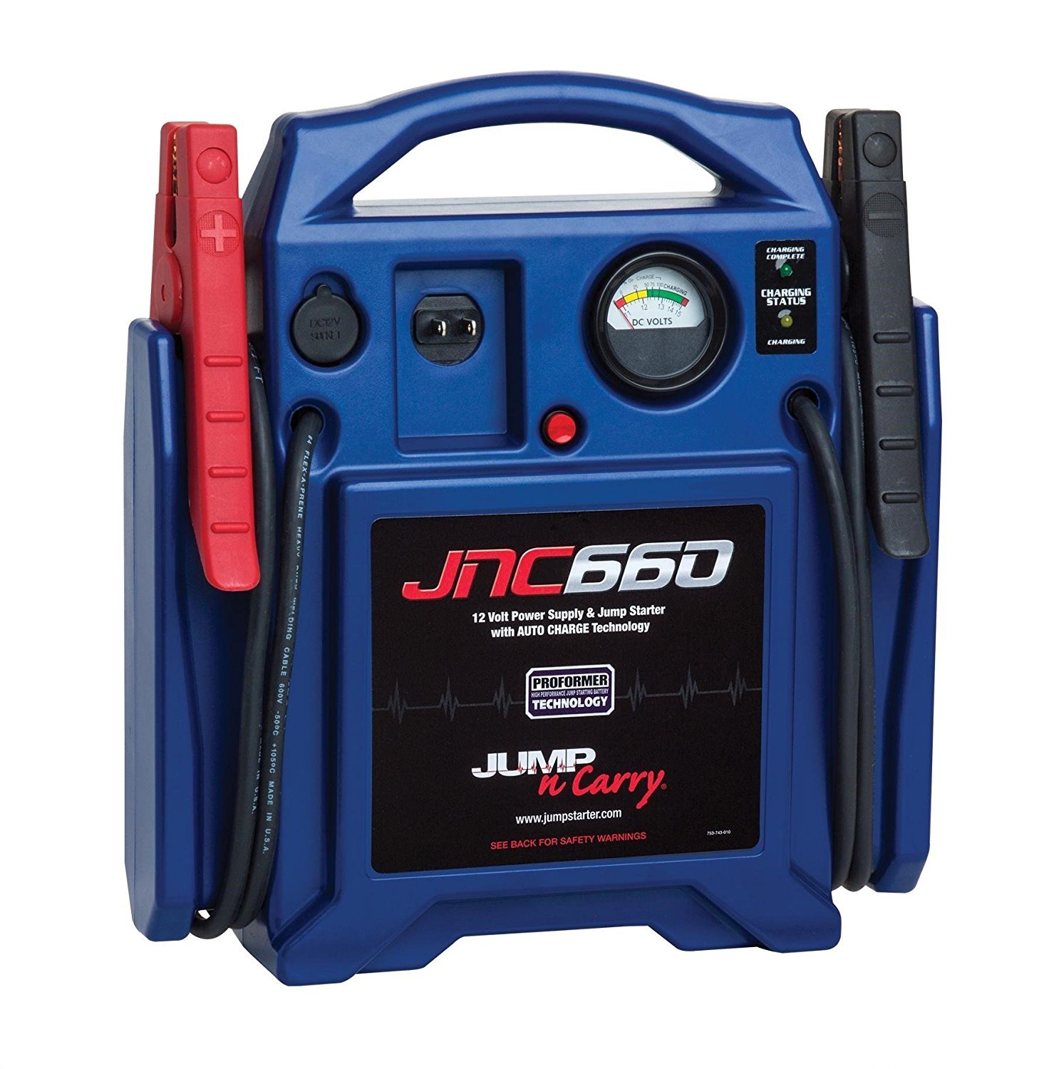 Startovací kabel Clore Automotive Jump-N-Carry JNC660, 1700 A, 12V, špičkový proud