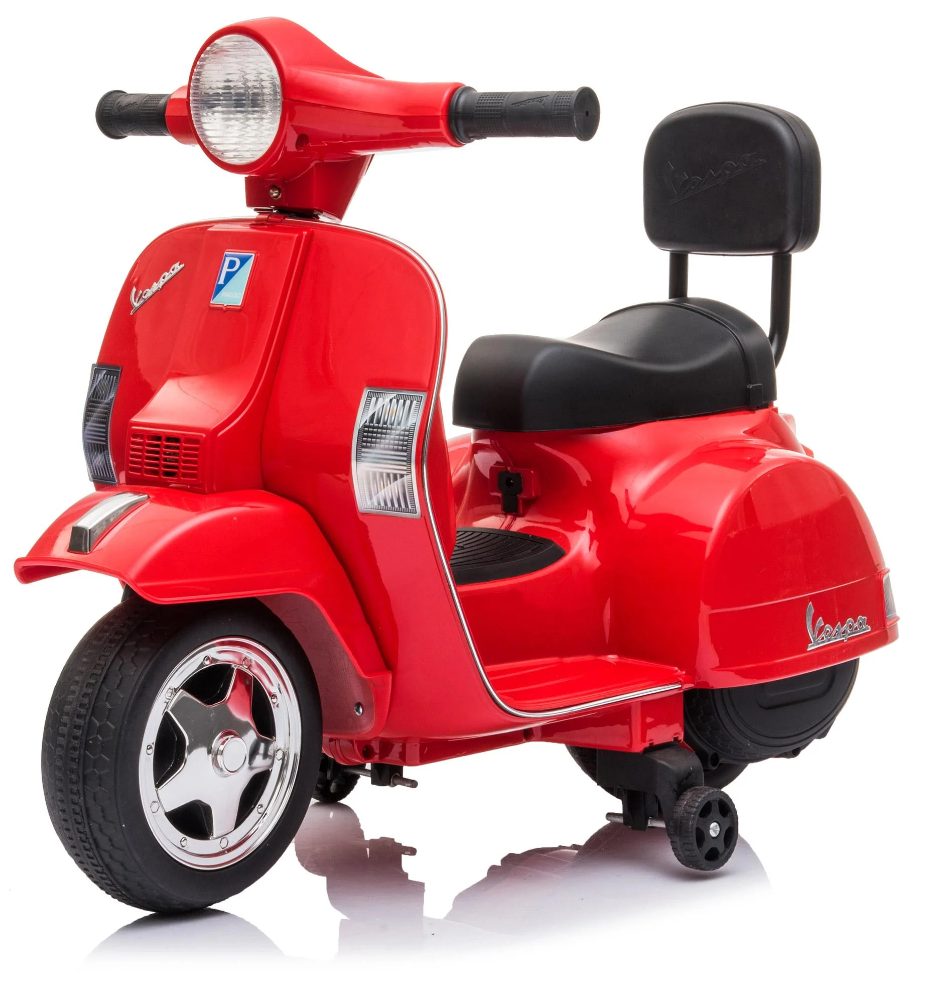 Piaggio Mini Vespa PX150 Elektrický 6V pro děti Červený