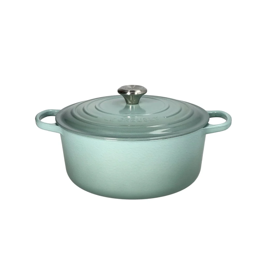 Le Creuset - Kulatý zapékací pekáč Signature 24 cm 4,2 l, barva mořské soli