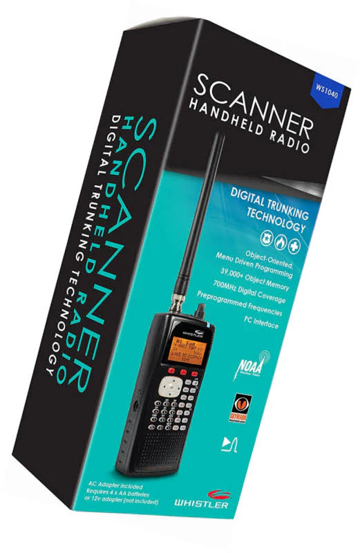 Ruční digitální skener Whistler WS1040 s rádiem, černý