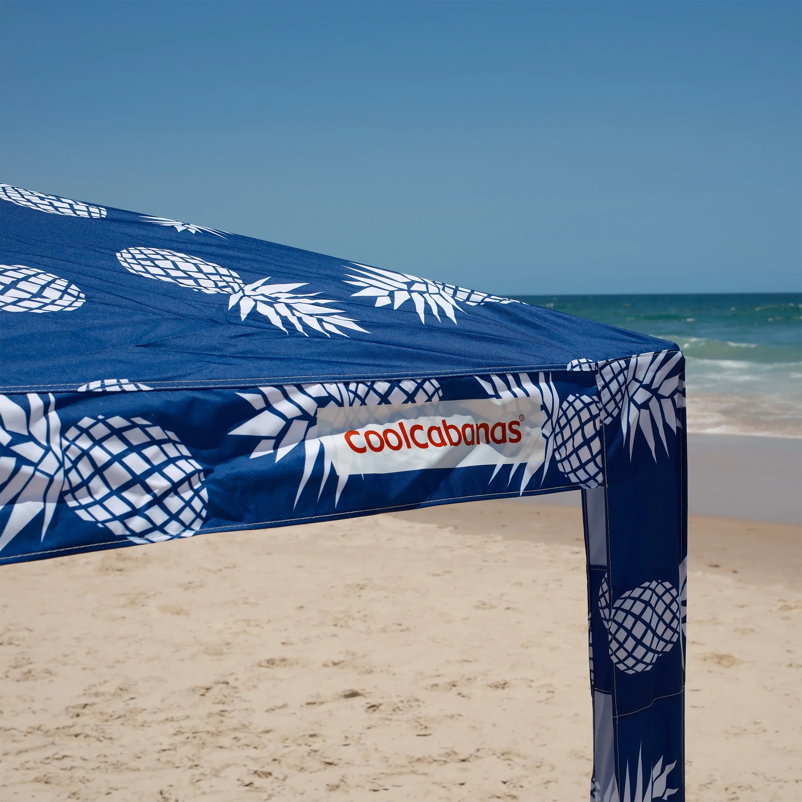 Plážový stín CoolCabana 5 - ochrana UPF 50+, velká stínicí plocha