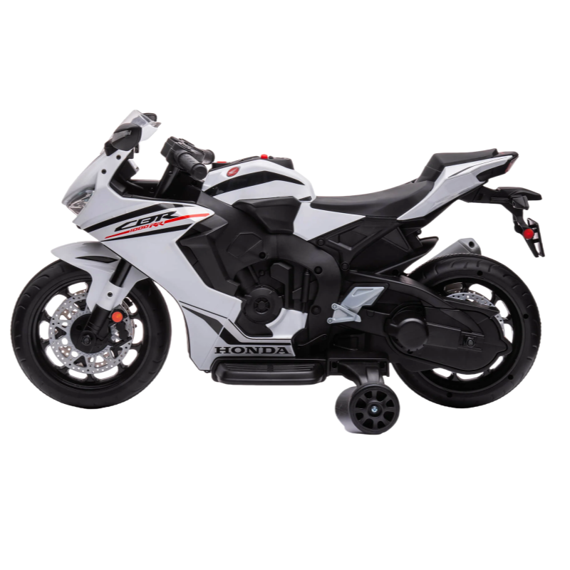 Oficiálně licencovaný 12V elektrický motocykl Honda CBR 1000RR pro děti – bílý