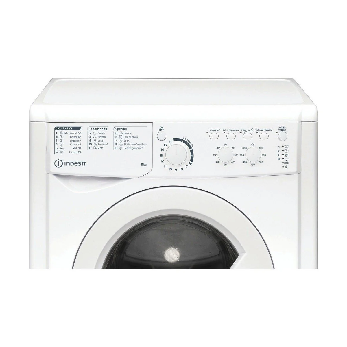 Indesit EWC 61051 W IT N Pračka s předním plněním, 6 kg, třída F (V 85 x Š 59,5 x H 51,7) EWC61051WITN