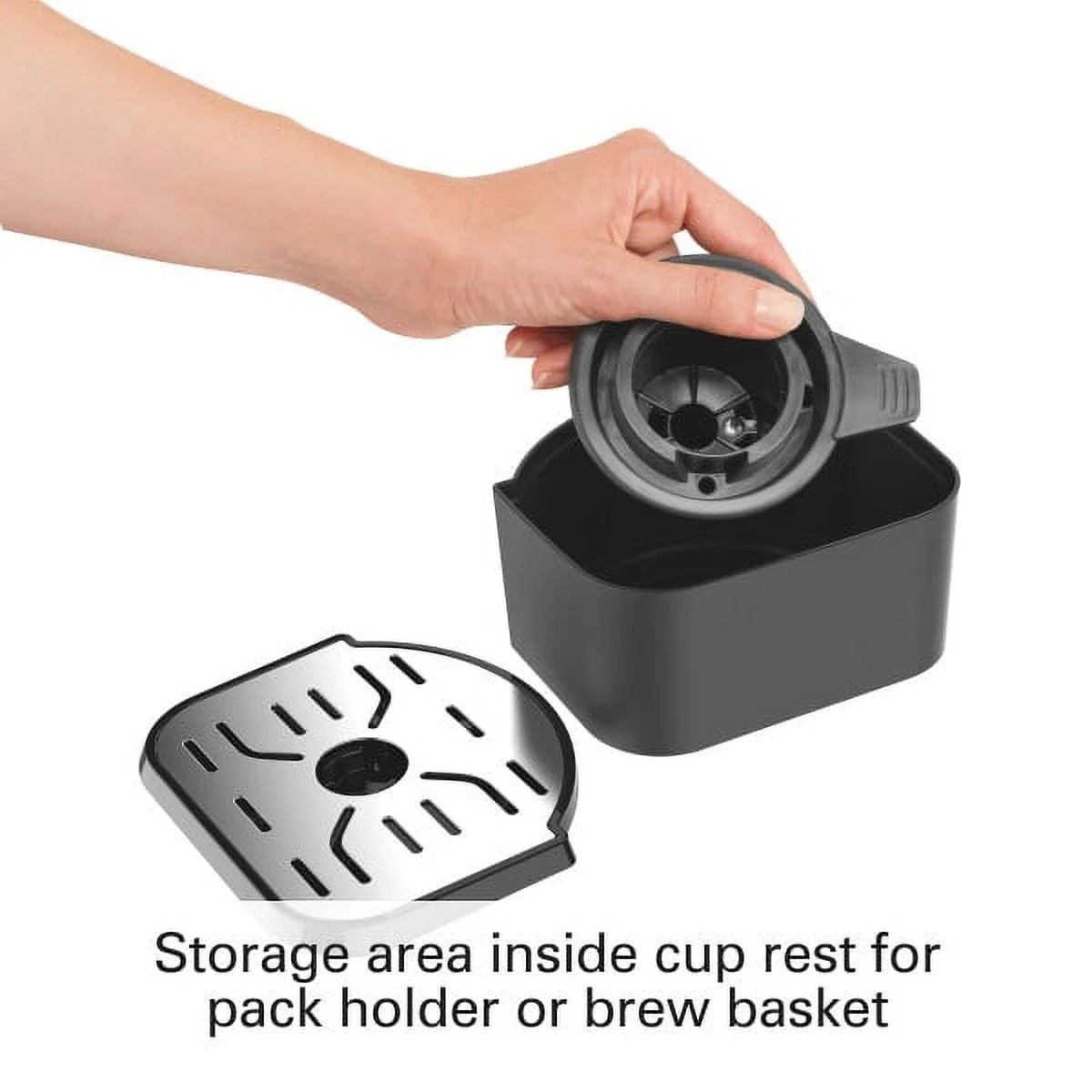 Programovatelný kávovar Hamilton FlexBrew s jednou porci a kapacitou 12 šálků, černý