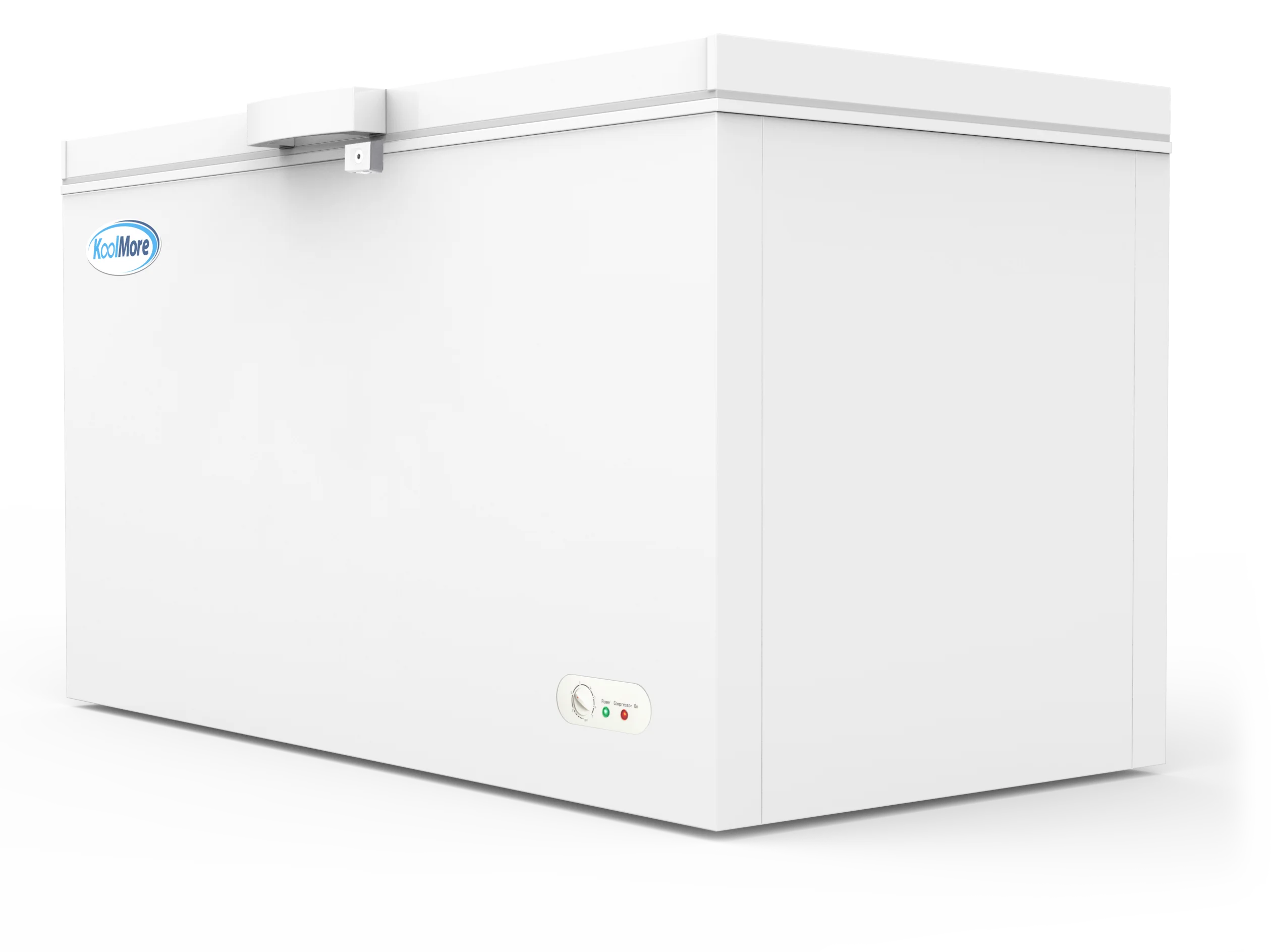 60 palců (152 cm) Komerční mrazicí truhlice s mrazákem o objemu 16 krychlových stop (4,8 m).